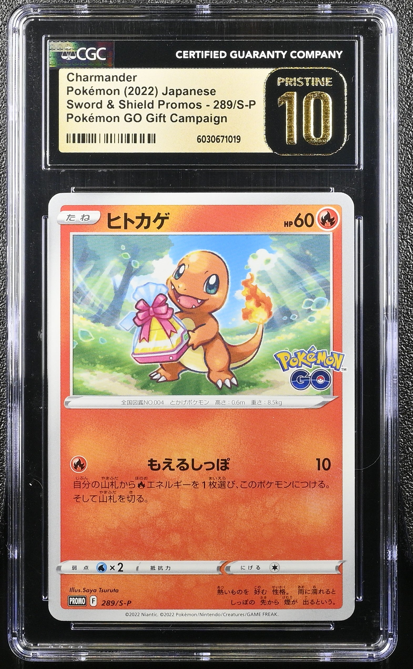 CHARMANDER 289/S-P POKEMON JAPANESE CGC 10 PRISTINE