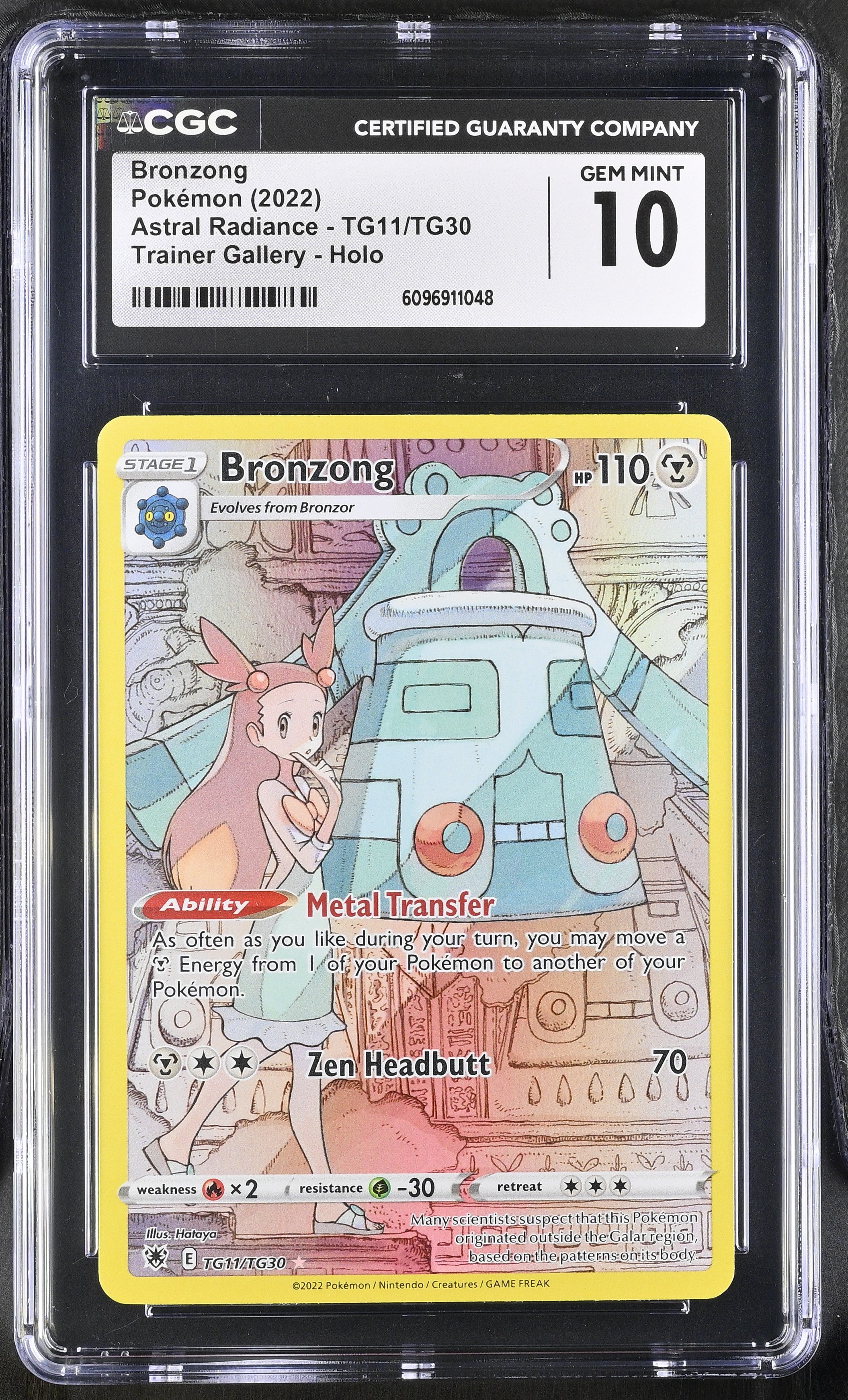 Bronzong TG11/TG30 CGC 10 Gem Mint 2022 Trainer Gallery Holo Astral Radiance Pokemon English