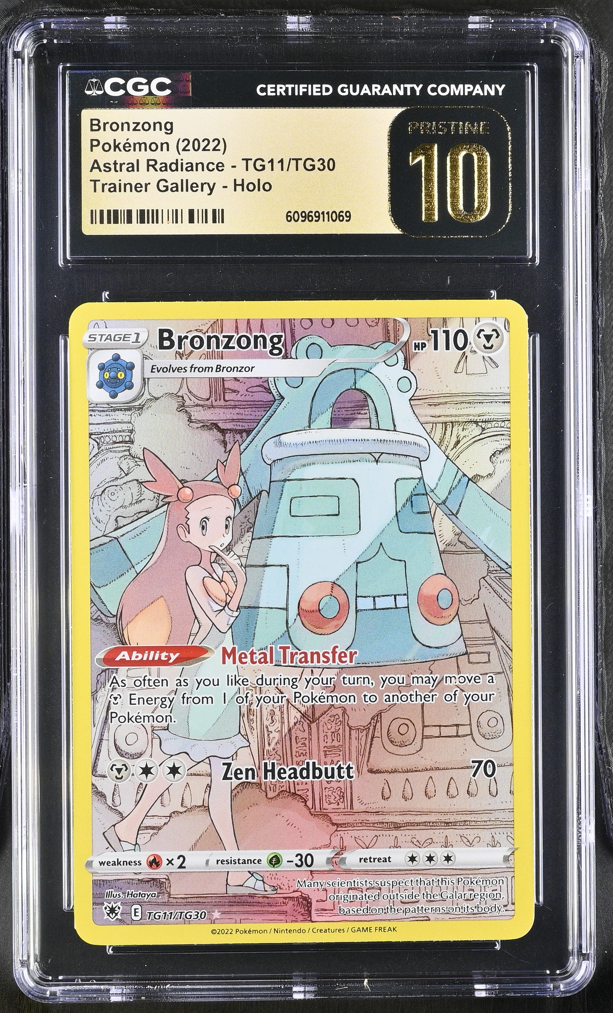 Bronzong TG11/TG30 CGC 10 Pristine 2022 Trainer Gallery Holo Astral Radiance Pokemon English