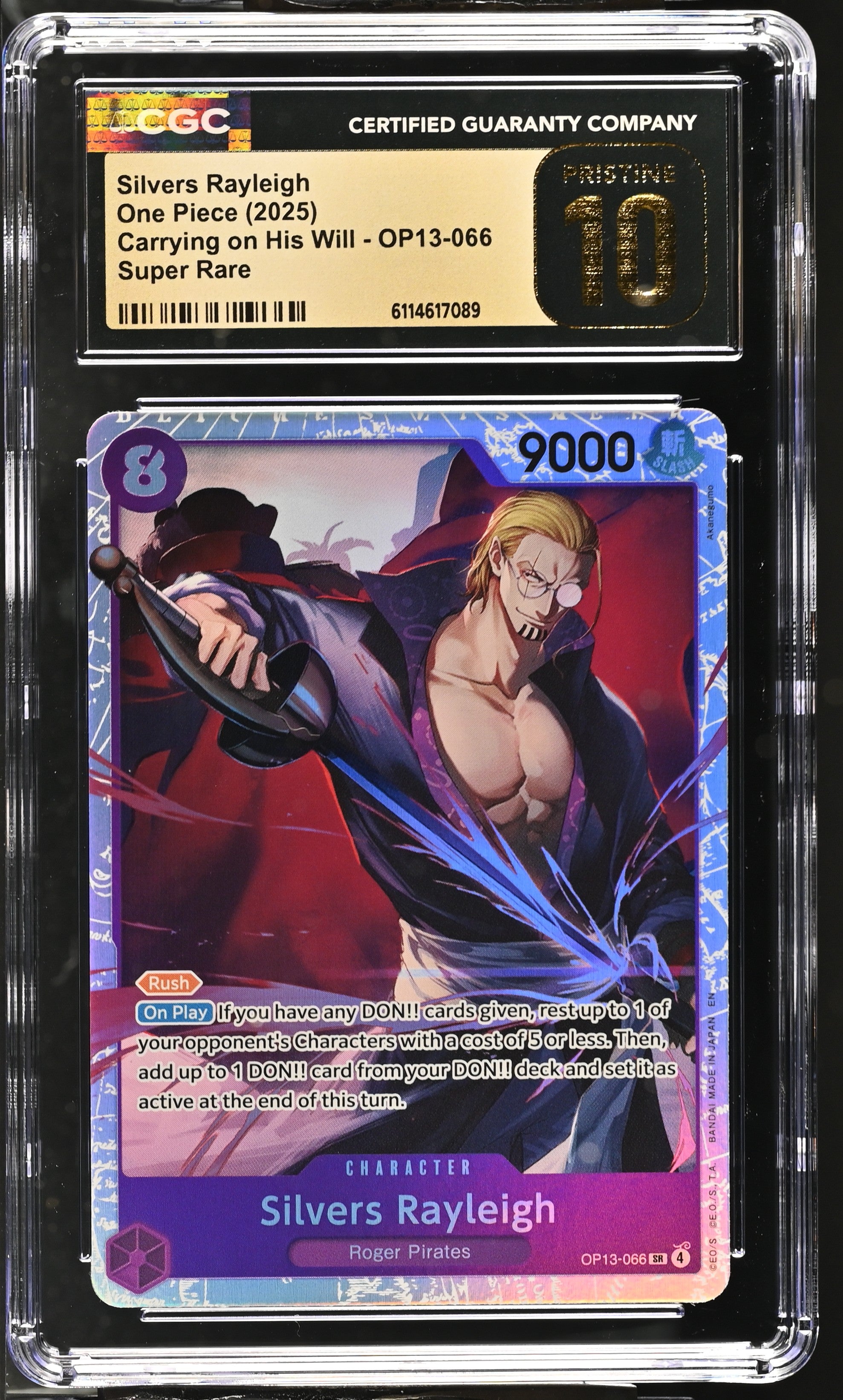 Silvers Rayleigh OP13-066 CGC 10 Pristine 2025 Carrying On His Will One Piece