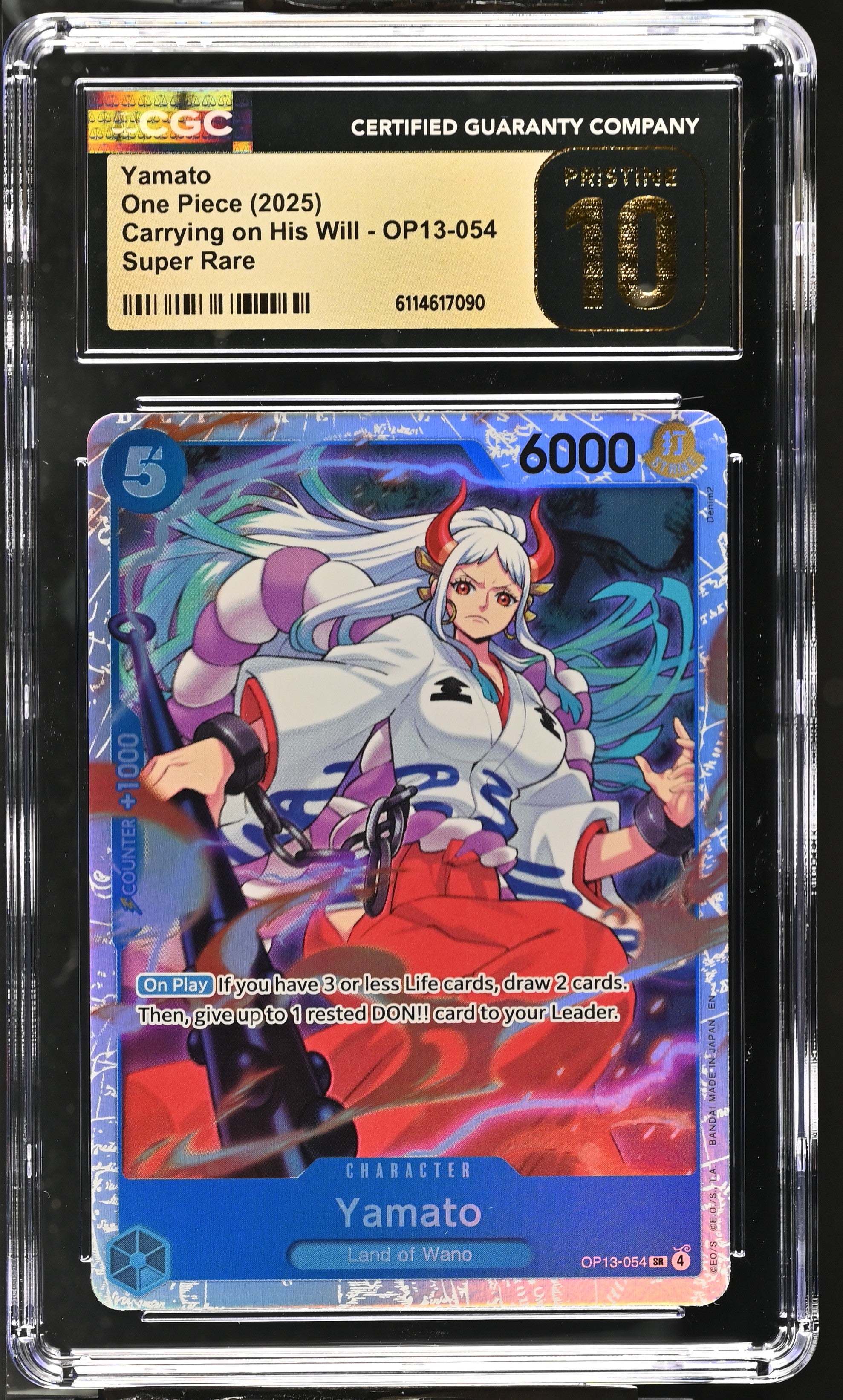 Yamato OP13-054 CGC 10 Pristine 2025 Carrying On His Will One Piece