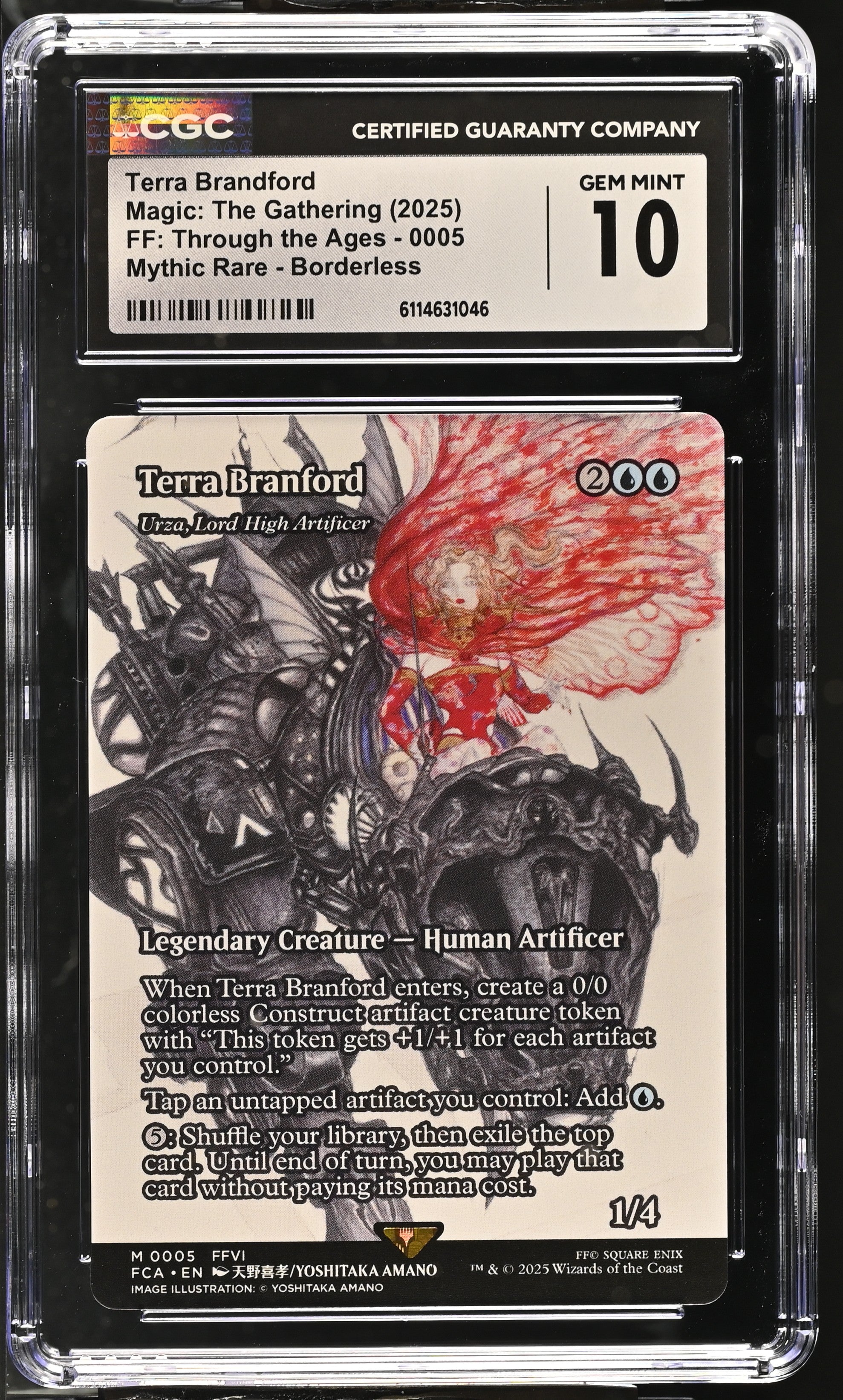 Terra Brandford 0005 CGC 10 Gem Mint 2025 Borderless Through The Ages Magic The Gathering