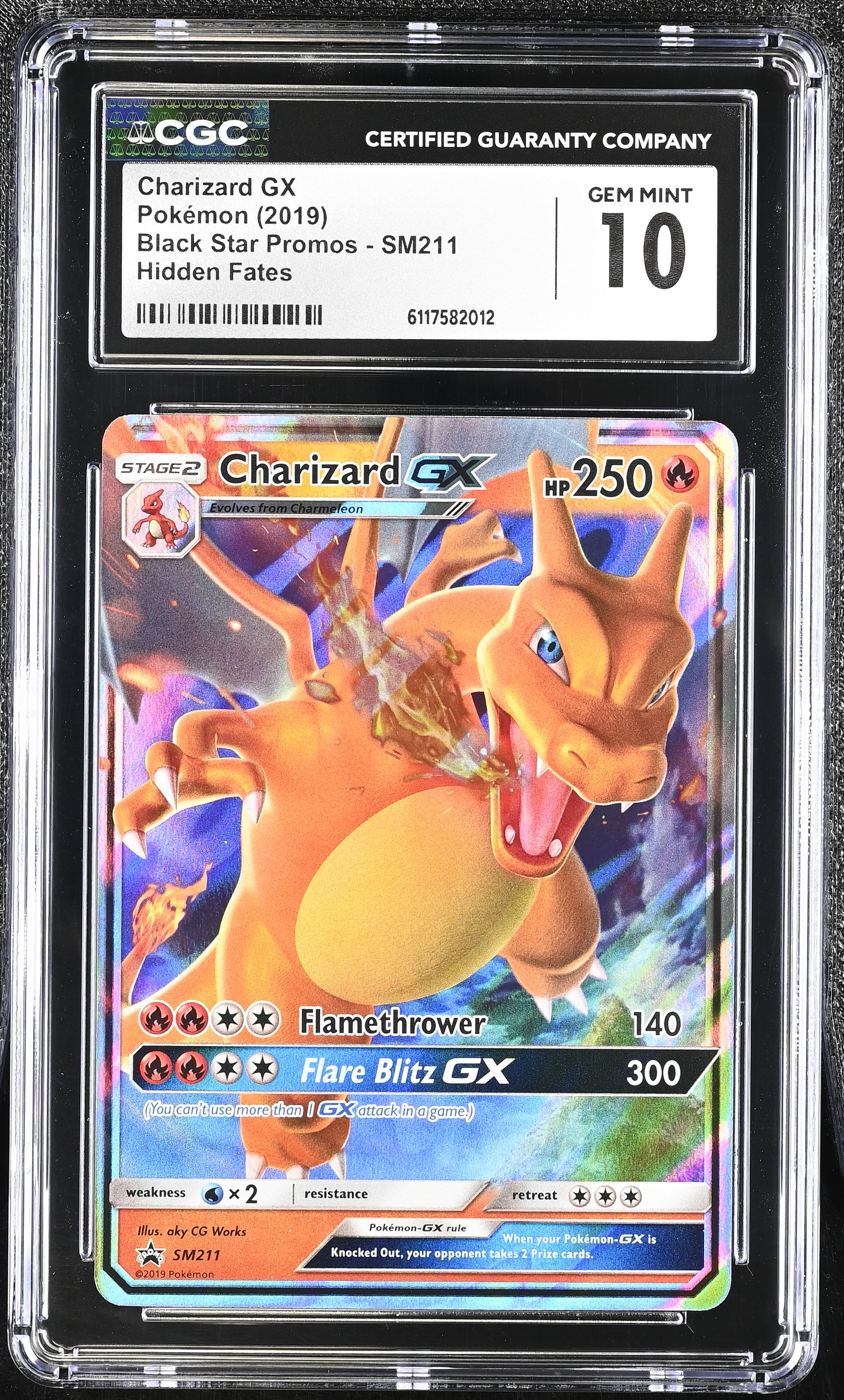 Charizard Gx SM211 CGC 10 Gem Mint 2019 Holo Black Star Promos Pokemon English