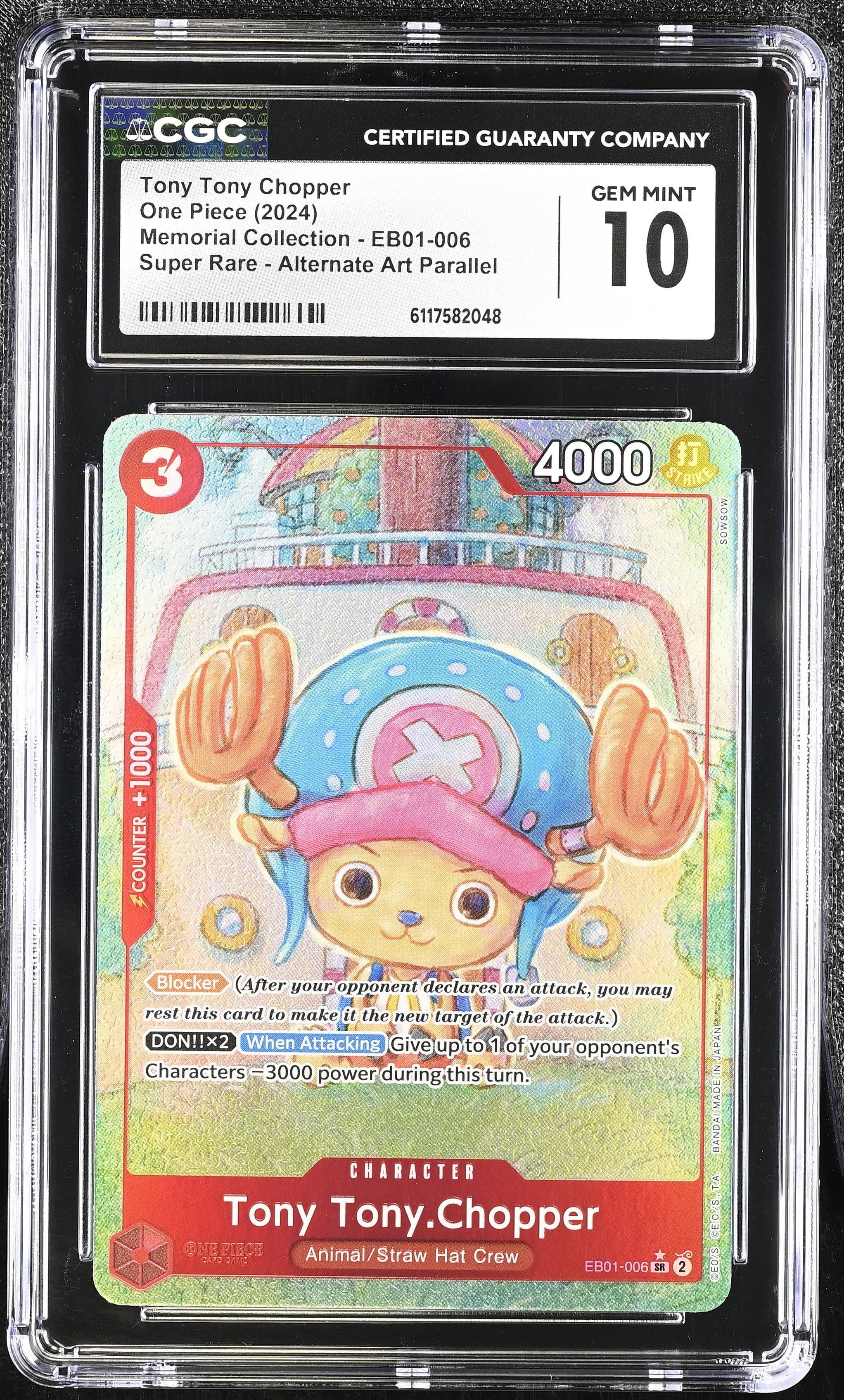 Tony Tony Chopper EB01-006 CGC 10 Gem Mint 2024 Alternate Art One Piece English