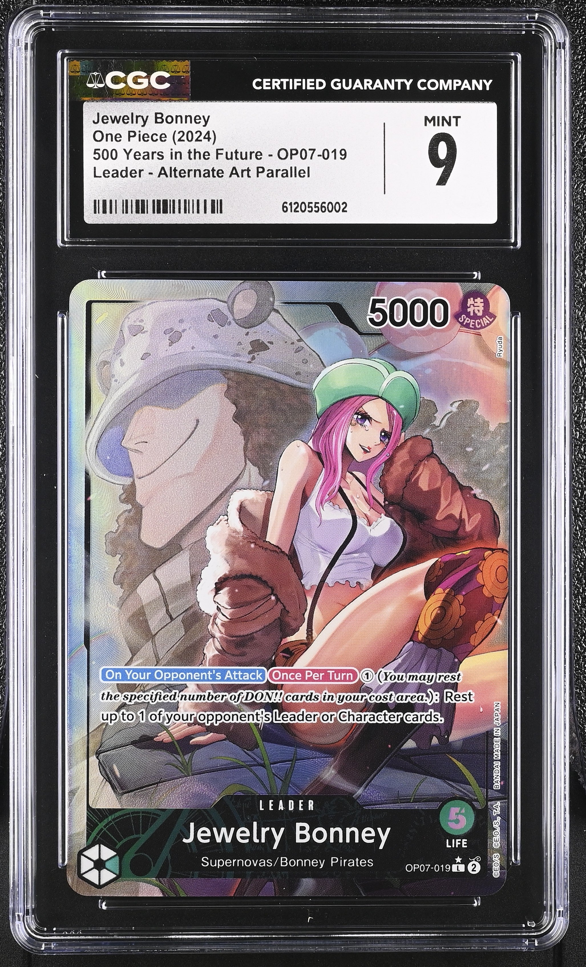 Jewelry Bonney OP07-019 CGC 9 Mint 2024 Alternate Art Parallel 500 Years In The Future One Piece