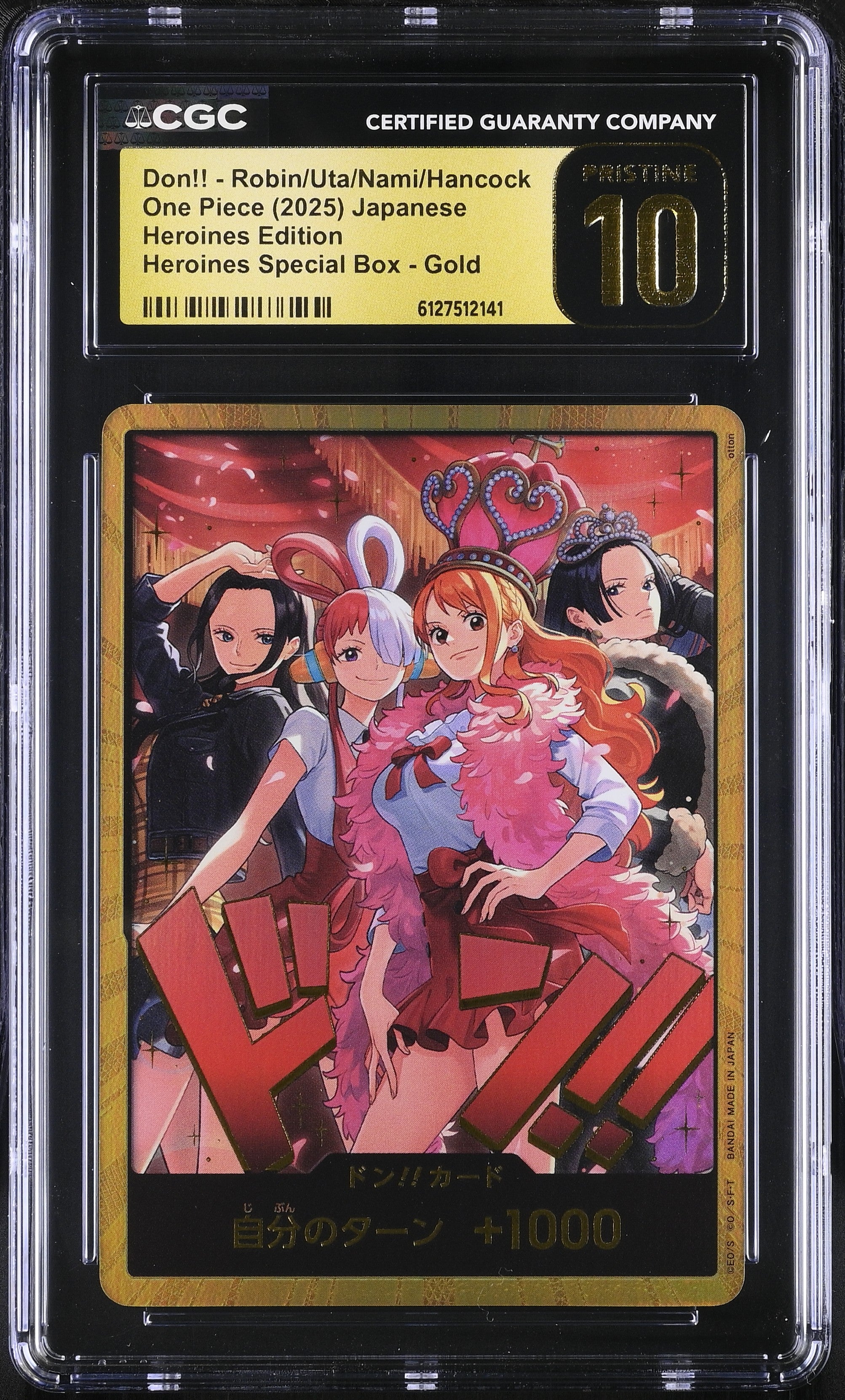 Don!! - Robin Uta Nami Hancock CGC 10 Pristine 2025 Heroines Special Box Gold Heroines Edition One Piece Japanese