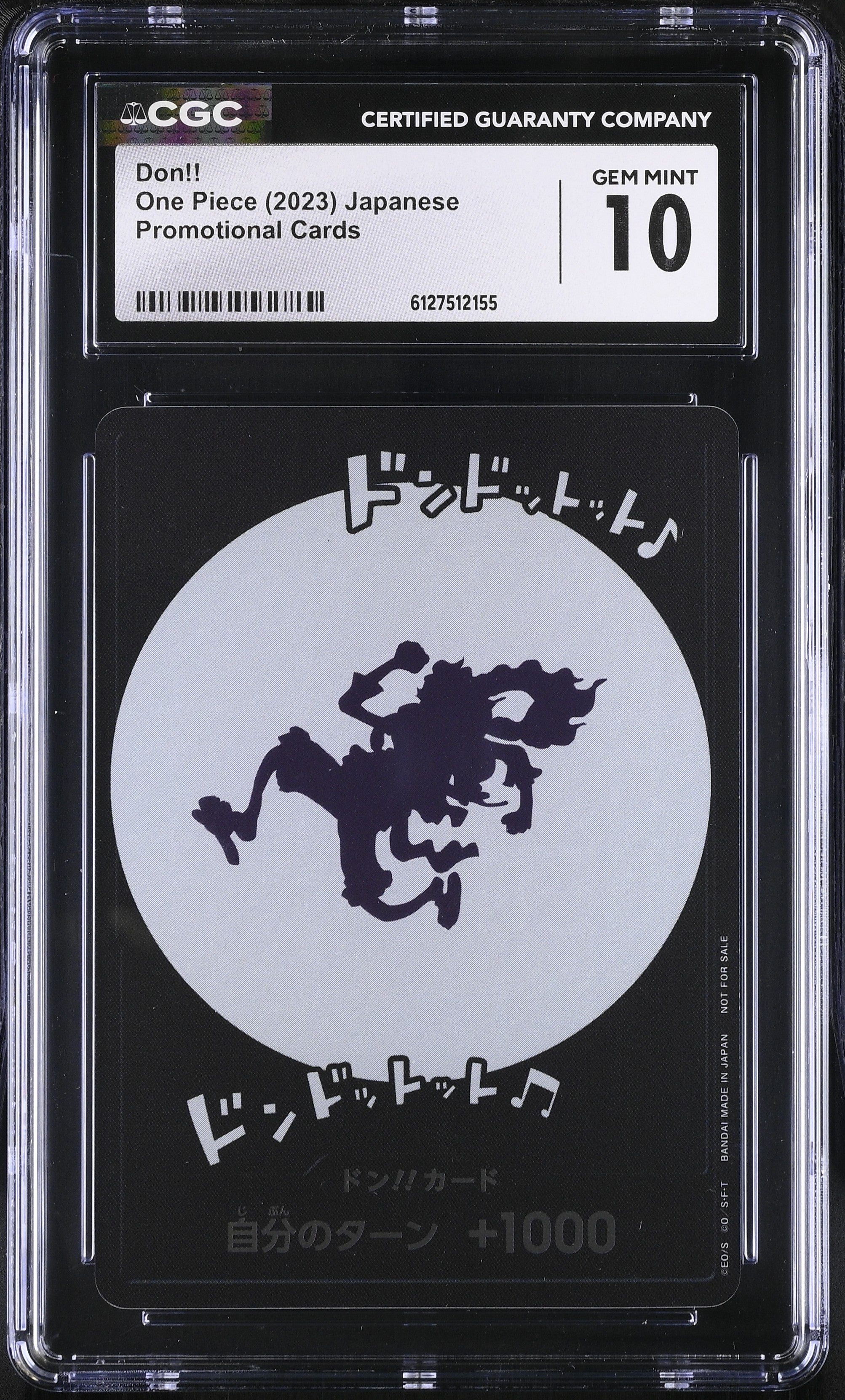 Don!! Luffy CGC 10 Gem Mint 2023 Promotional Cards One Piece Japanese