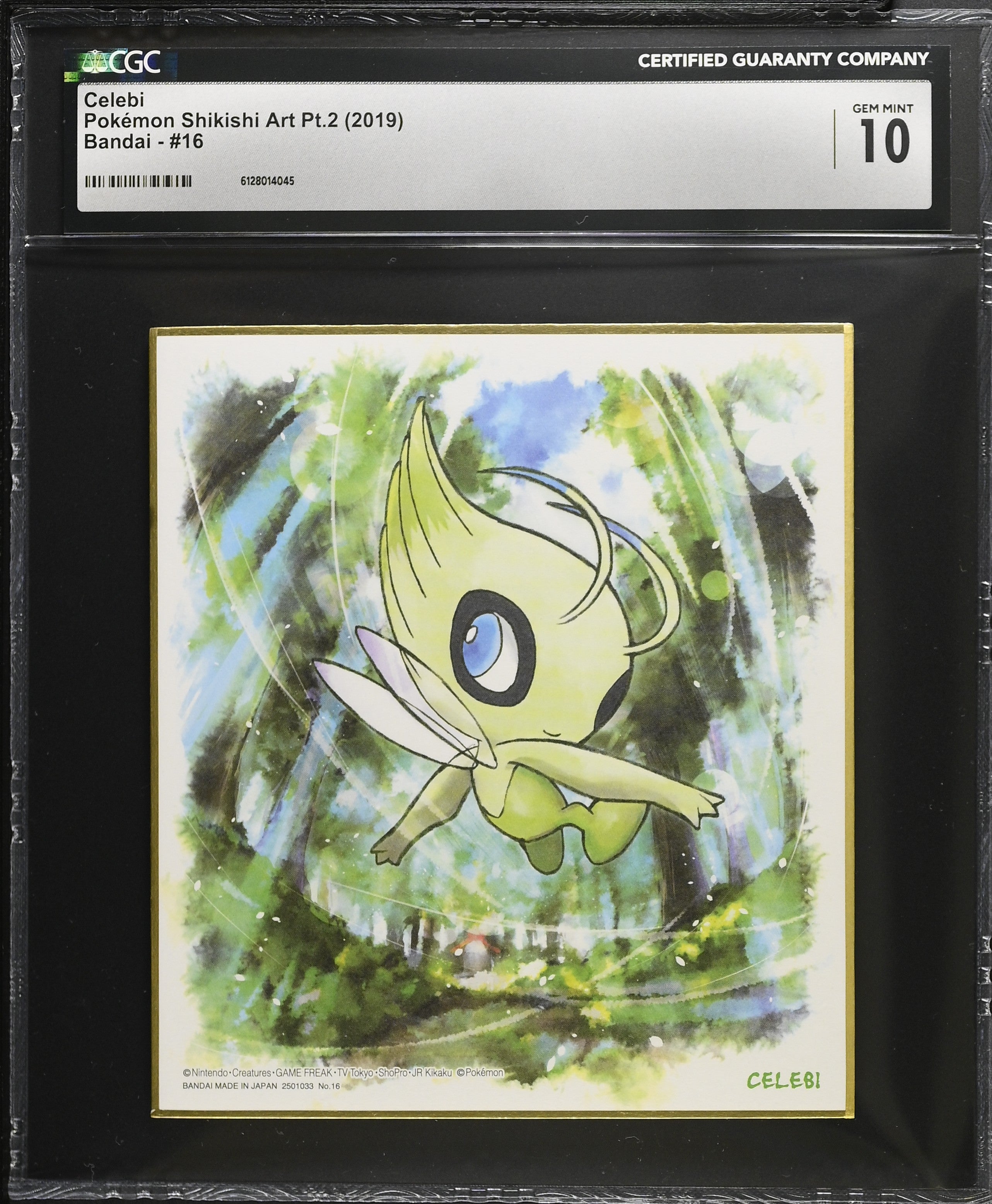 Celebi 16 CGC 10 Gem Mint 2019 Pokemon Shikishi Art Pt.2 Japanese
