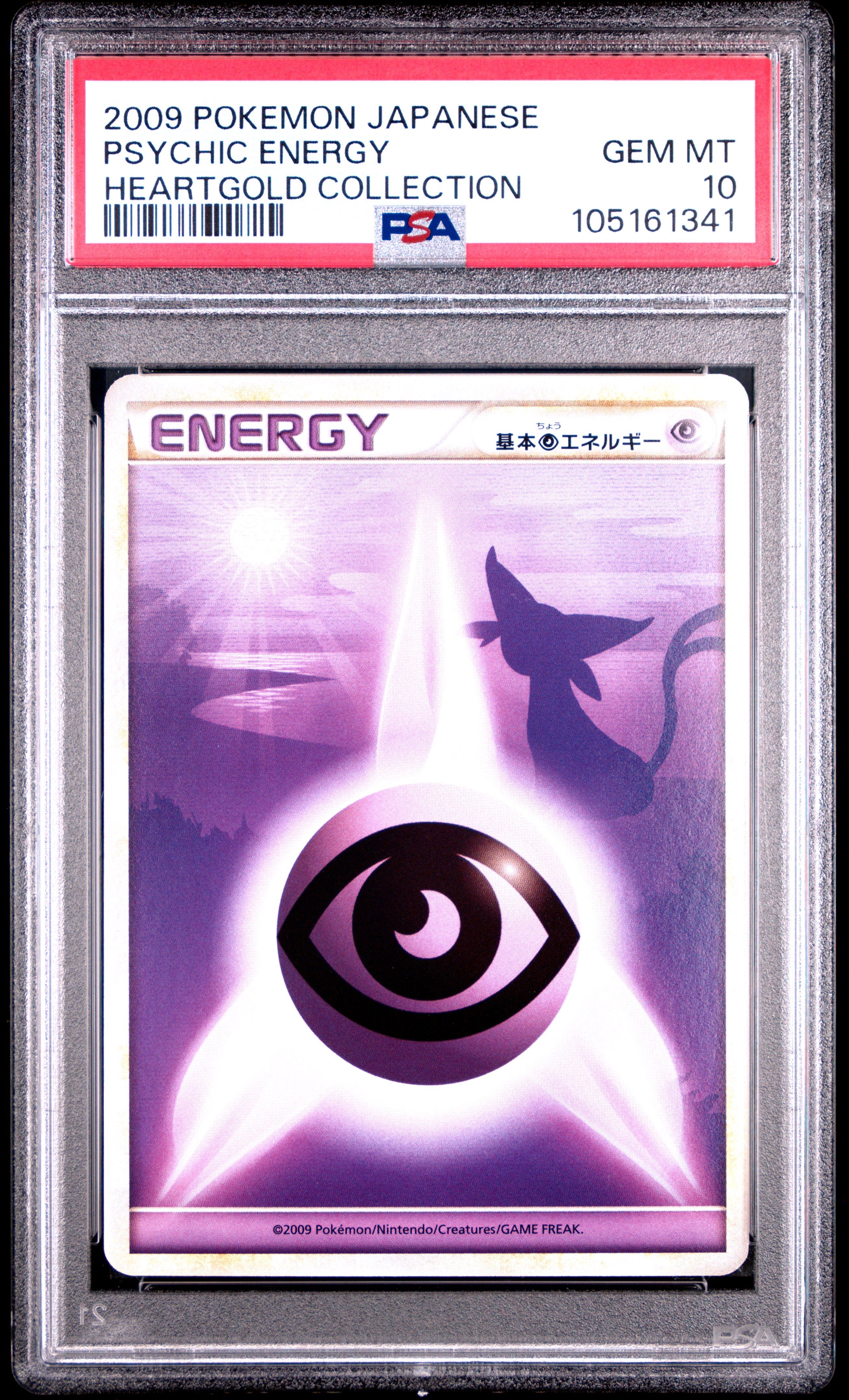 PSYCHIC ENERGY PSA 10 ESPEON POKEMON HEARTGOLD COLLECTION 2009