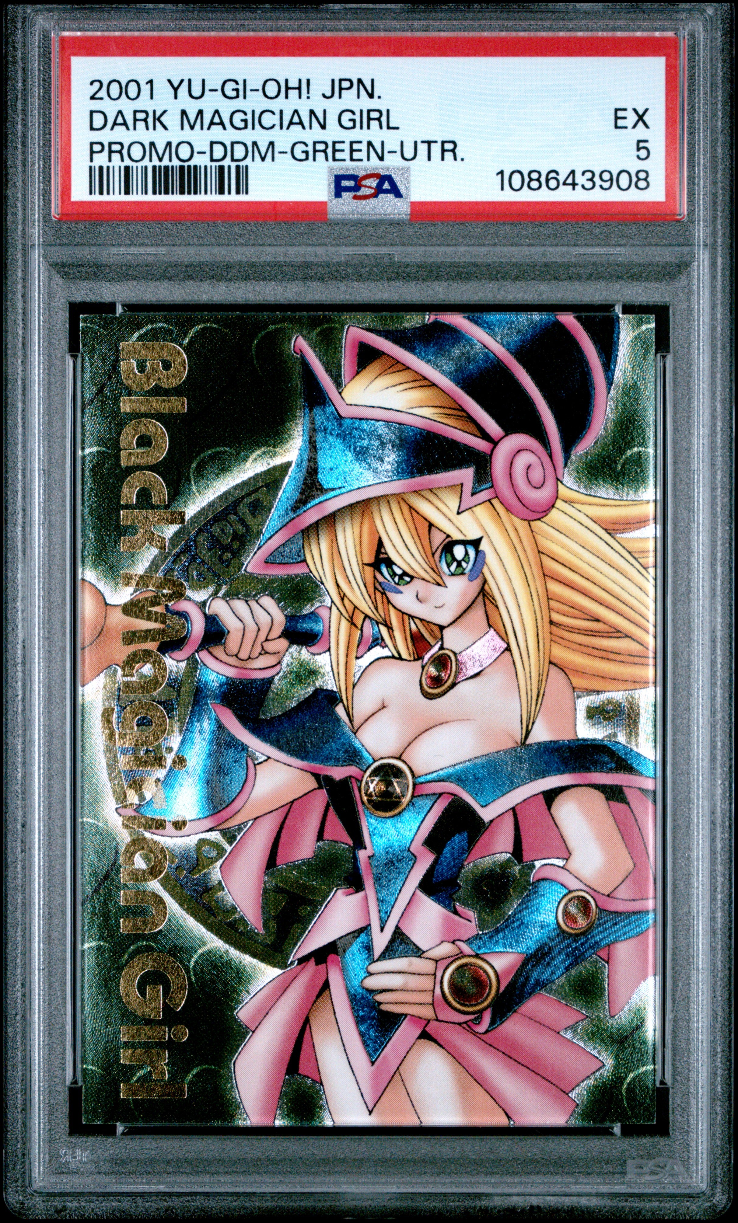Dark Magician Girl PSA 5 2001 Dungeon Dice Monsters Green Ultimate Rare Yugioh