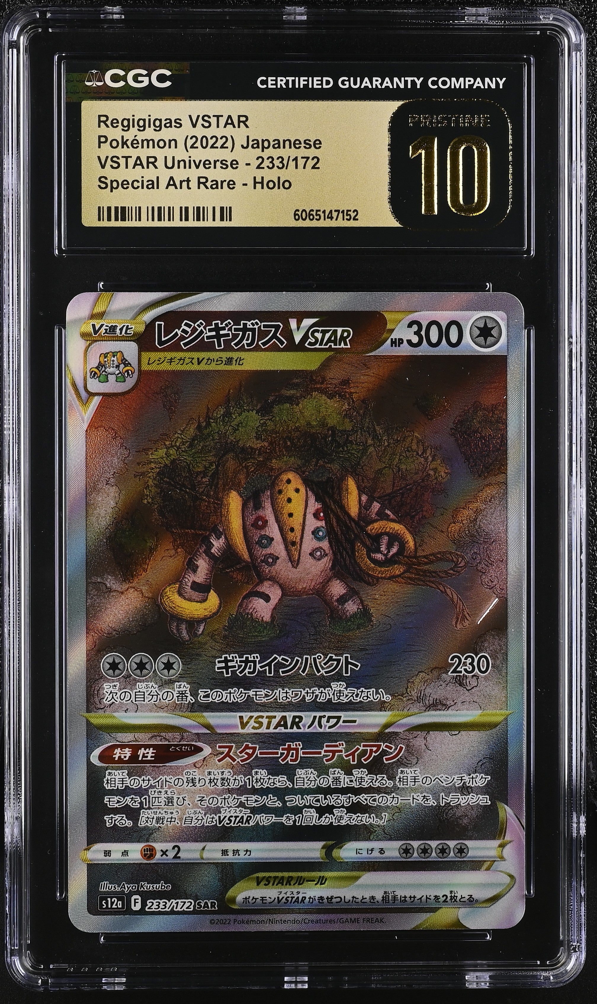 Regigigas Vstar 233/172 2022 Special Art Rare Pokemon Japanese CGC 10 Pristine