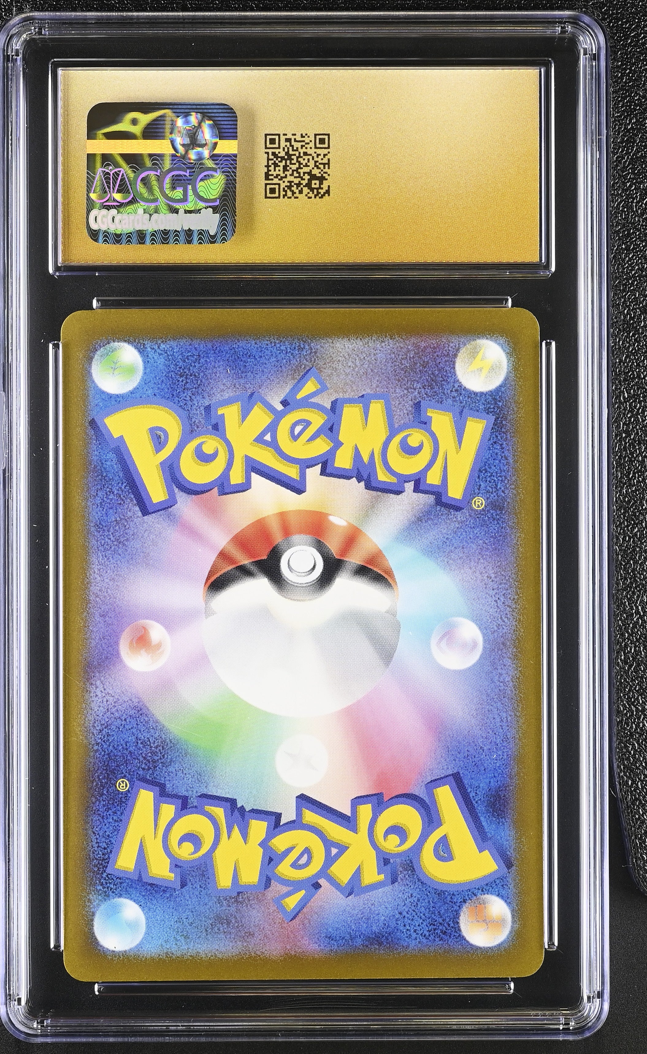 Larvitar 114/108 CGC 10 Pristine 2023 Art Rare Holo Ruler Of The Black Flame Pokemon Japanese