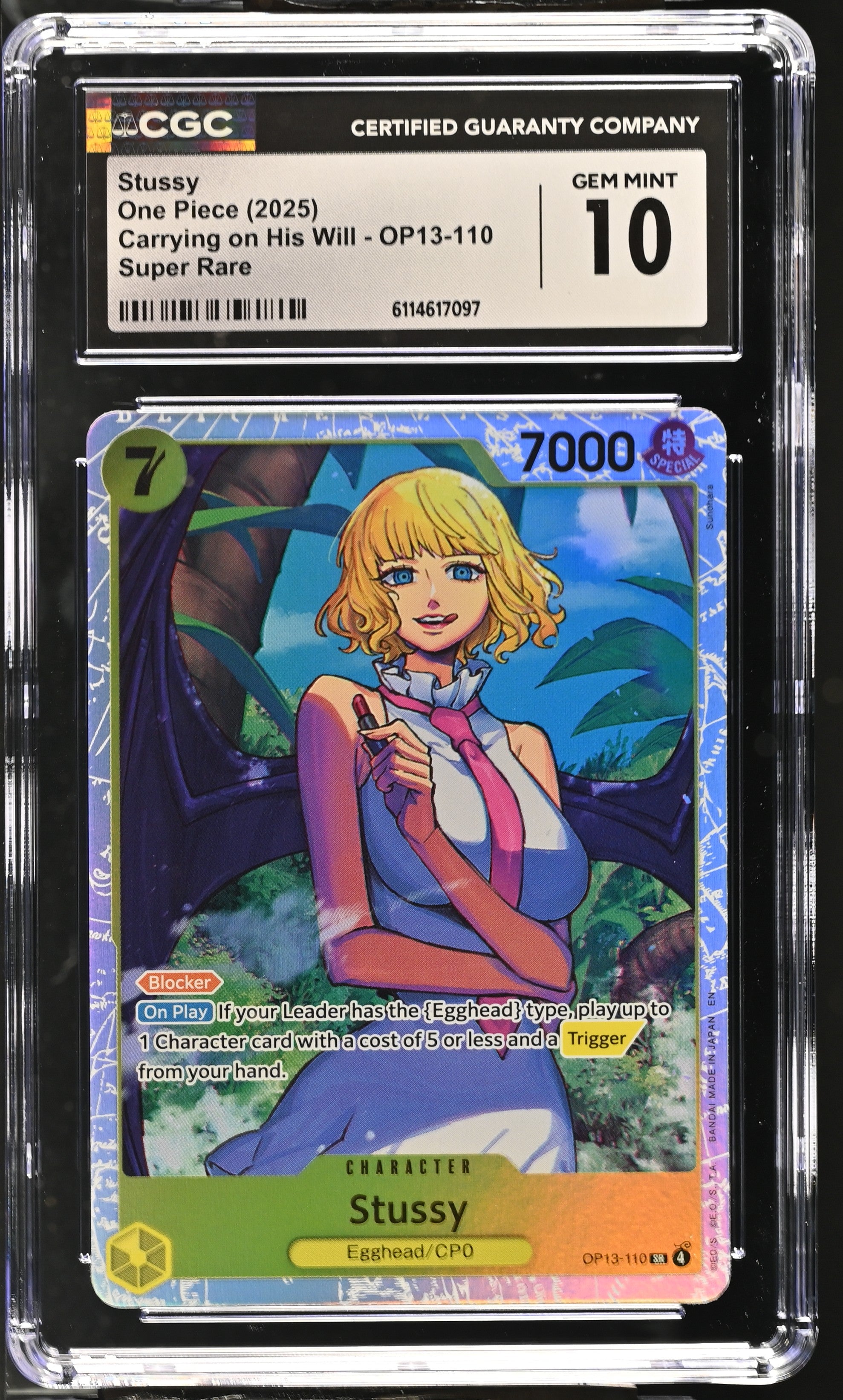 Stussy OP13-110 CGC 10 Gem Mint 2025 Carrying On His Will One Piece