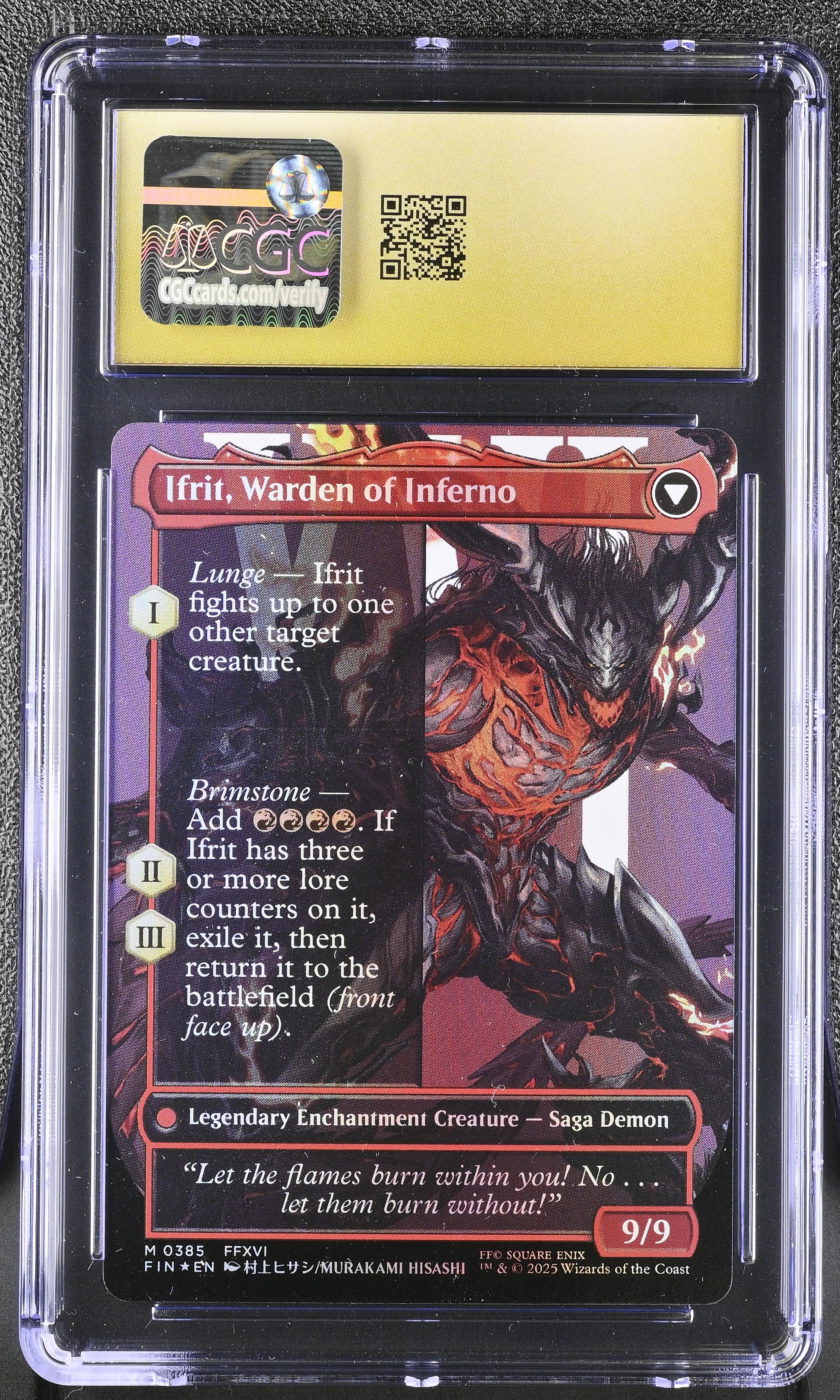 Clive, Ifrit's Dominant 0385 CGC 10 Pristine Mythic Foil Final Fantasy Magic The Gathering English