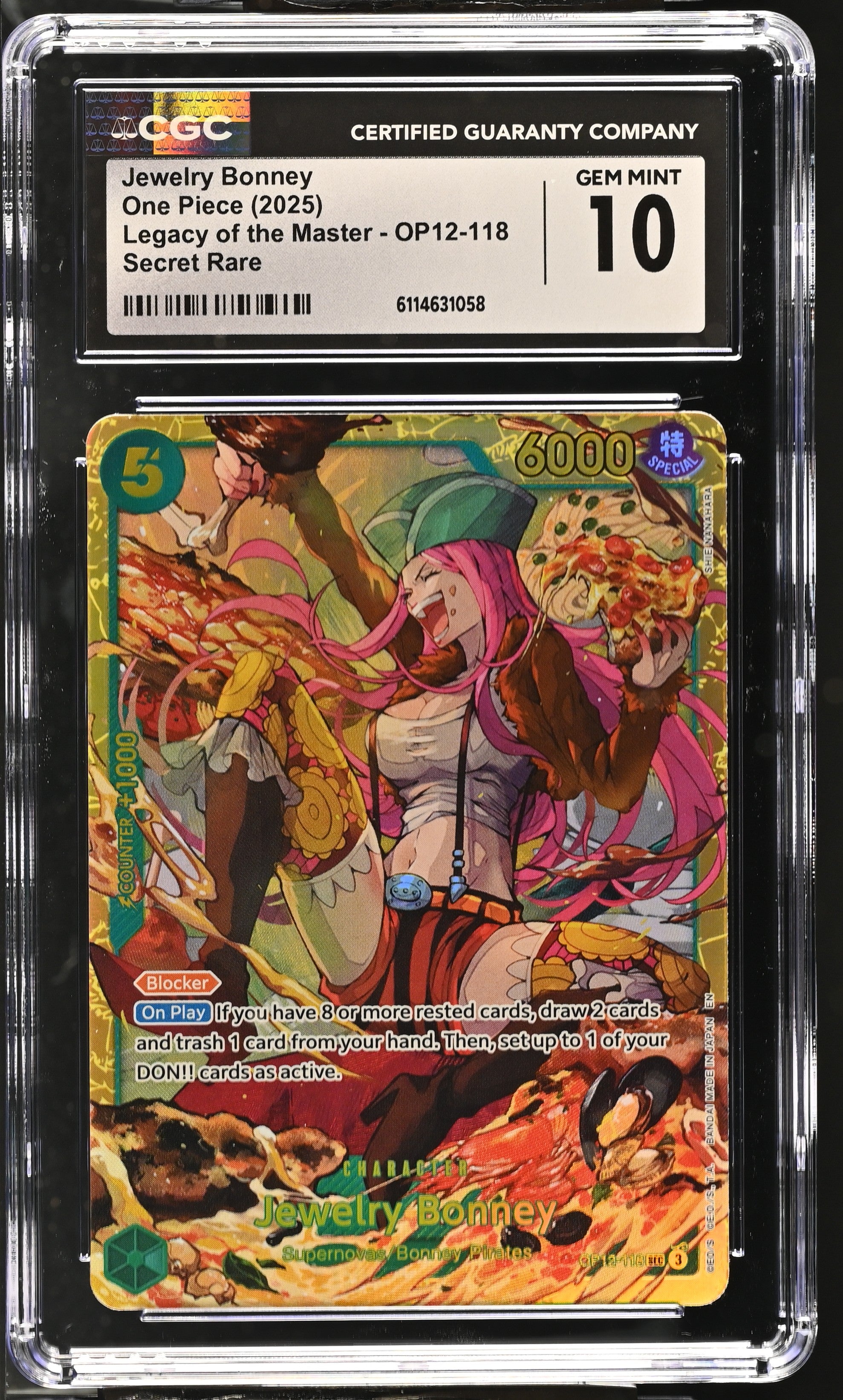 Jewelry Bonney OP12-118 CGC 10 Gem Mint 2025 Legacy Of The Master One Piece
