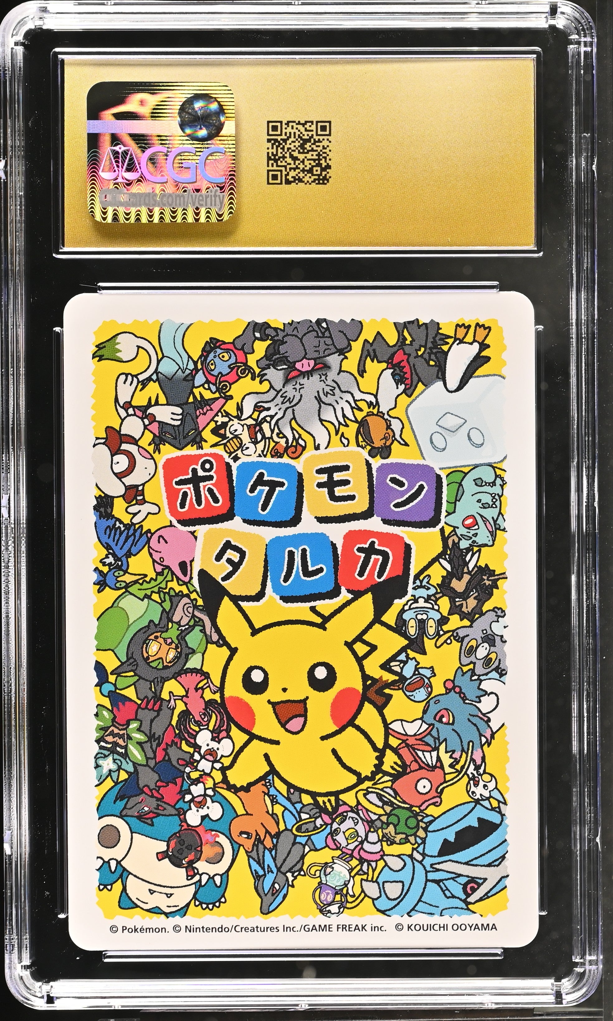 Pikachu CGC 10 Pristine 2025 Pokemon Taruka Playing Card Japanese