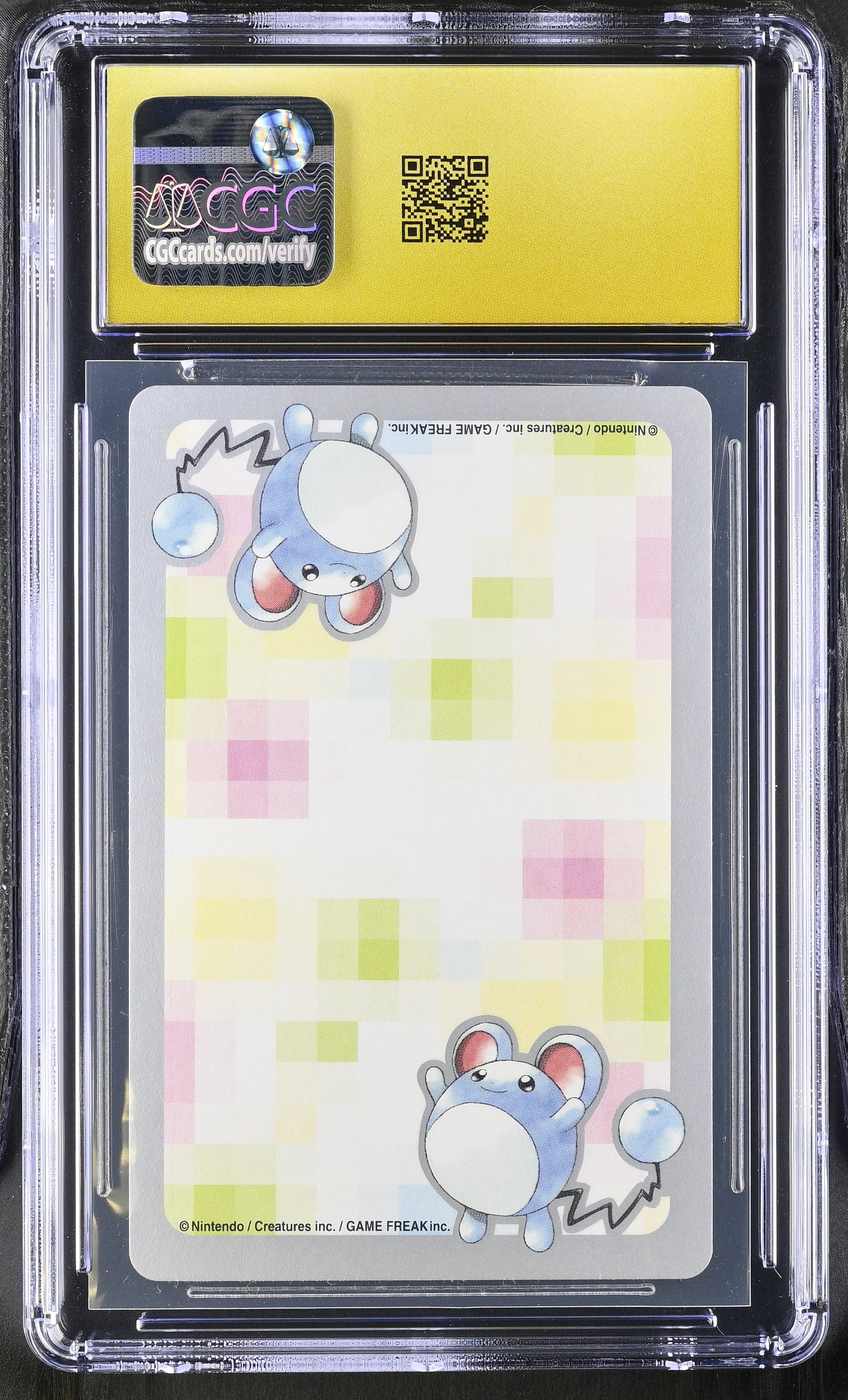 Chikorita 8 CGC 10 Pristine 2000 Silver Deck Part 2 Pokemon Poker Card Japanese
