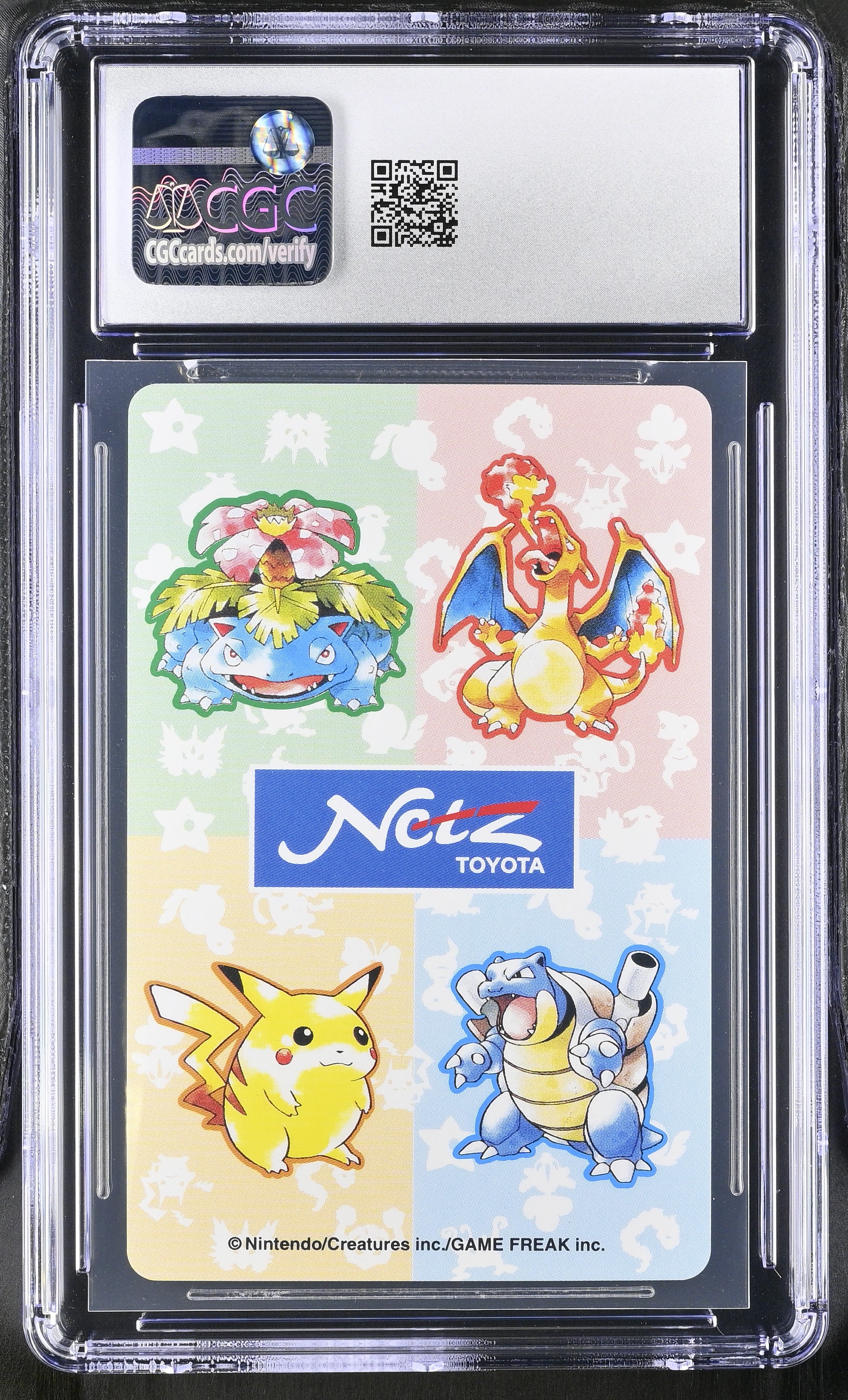 Bulbasaur A CGC 10 Gem Mint 1996 Toyota Netz Deck Pokemon Poker Cards Japanese