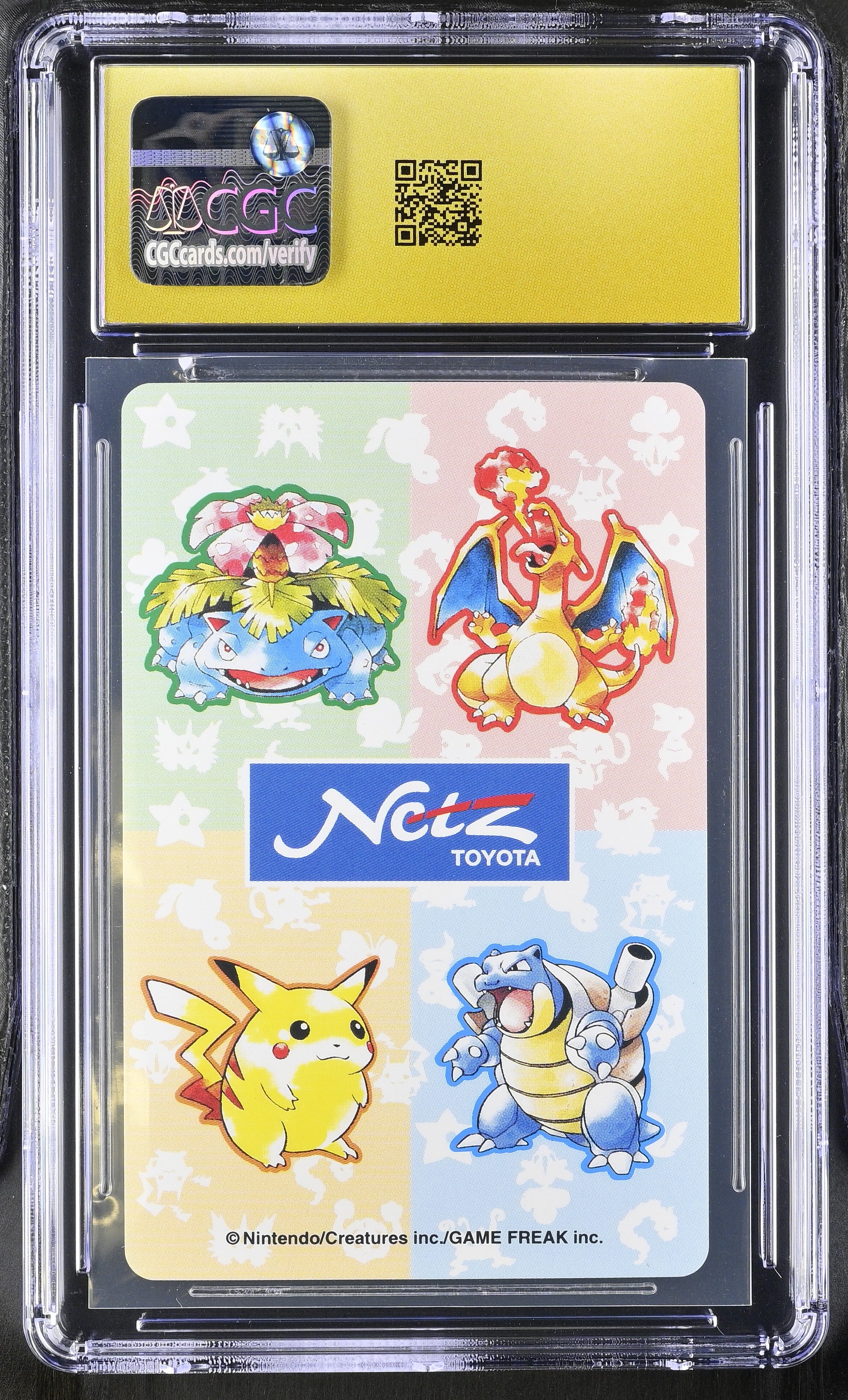 Venonat 9 CGC 10 Pristine 1996 Toyota Netz Deck Pokemon Playing Card Japanese