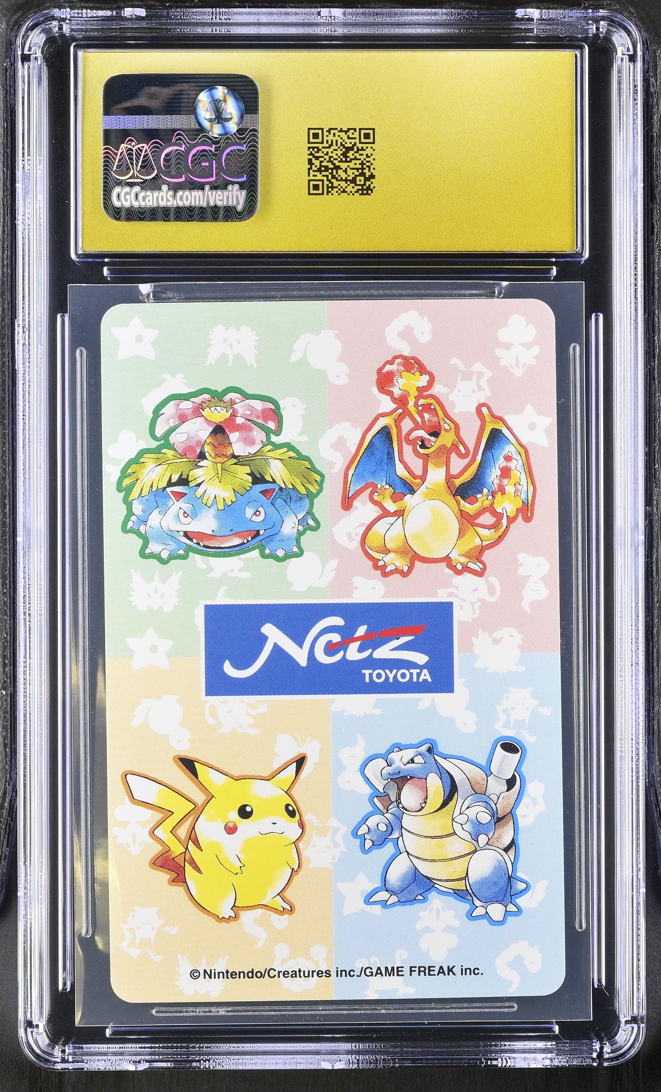 Meowth Q CGC 10 Pristine 1996 Toyota Netz Deck Pokemon Playing Card Japanese