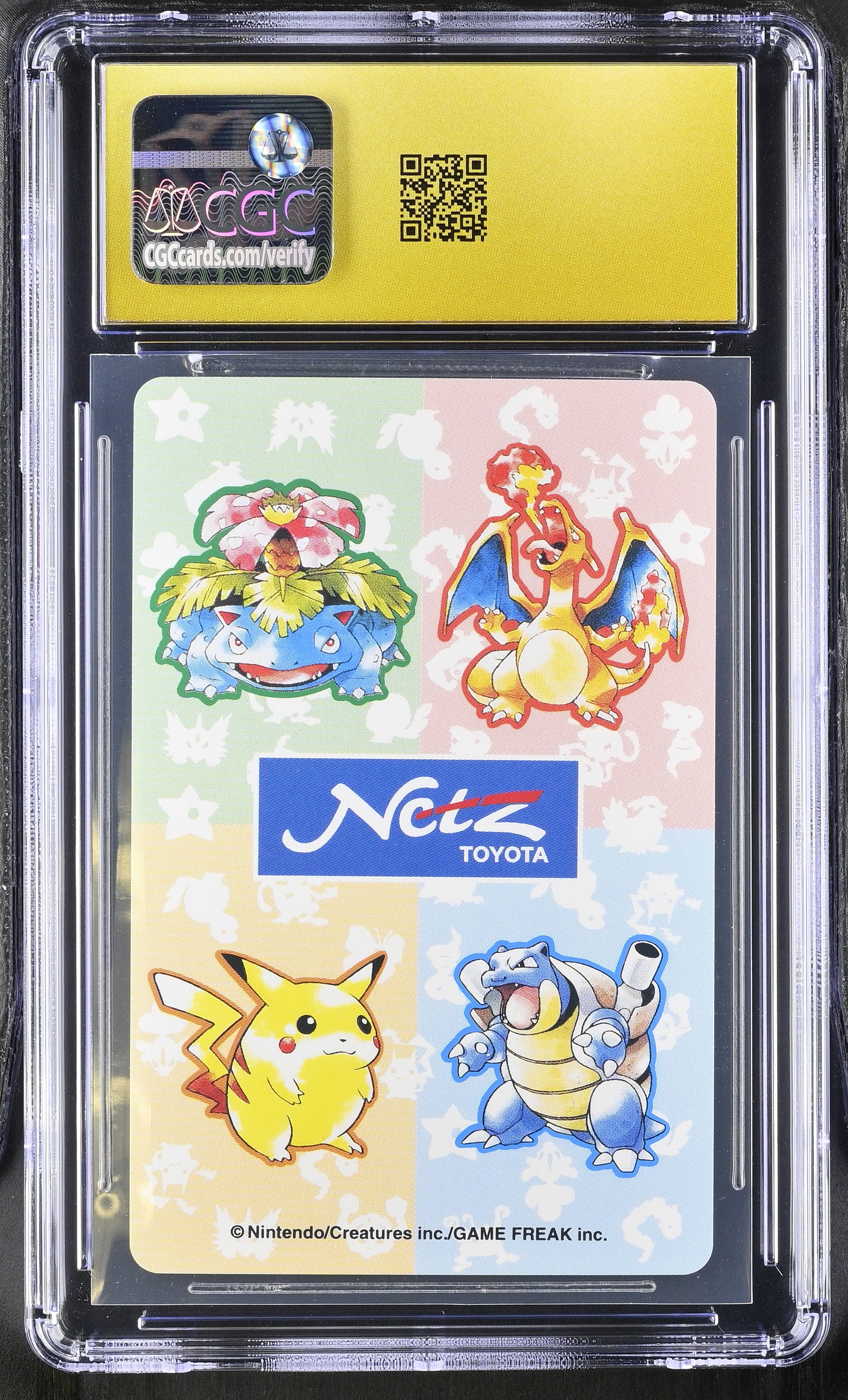 Rattata 3 CGC 10 Pristine 1996 Toyota Netz Deck Pokemon Poker Card Japanese