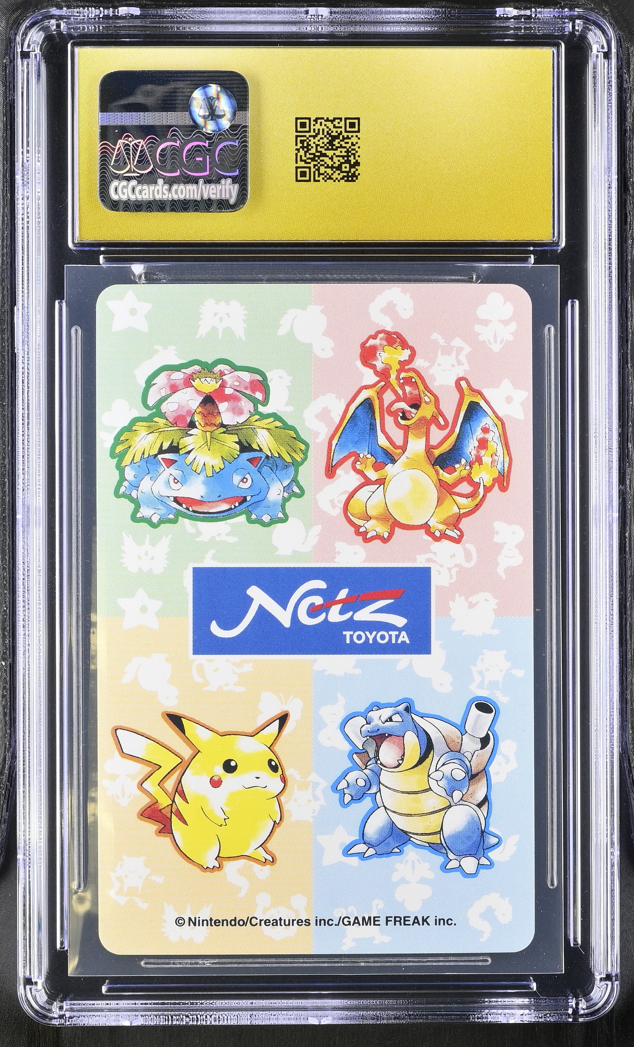 Moltres 4 CGC 10 Pristine 1996 Toyota Netz Deck Pokemon Poker Card Japanese