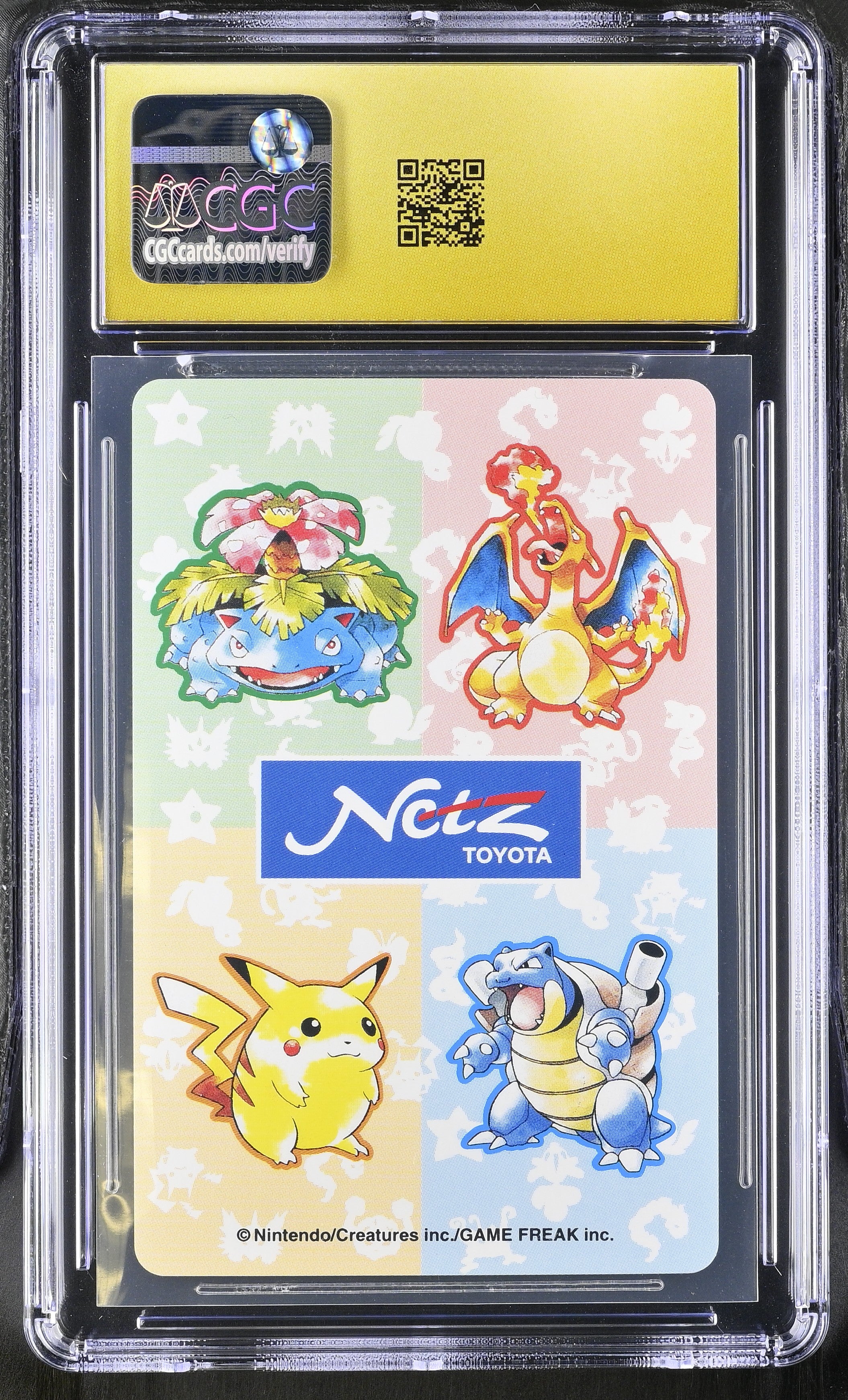 Vulpix Q CGC 10 Pristine 1996 Toyota Netz Deck Pokemon Poker Card Japanese