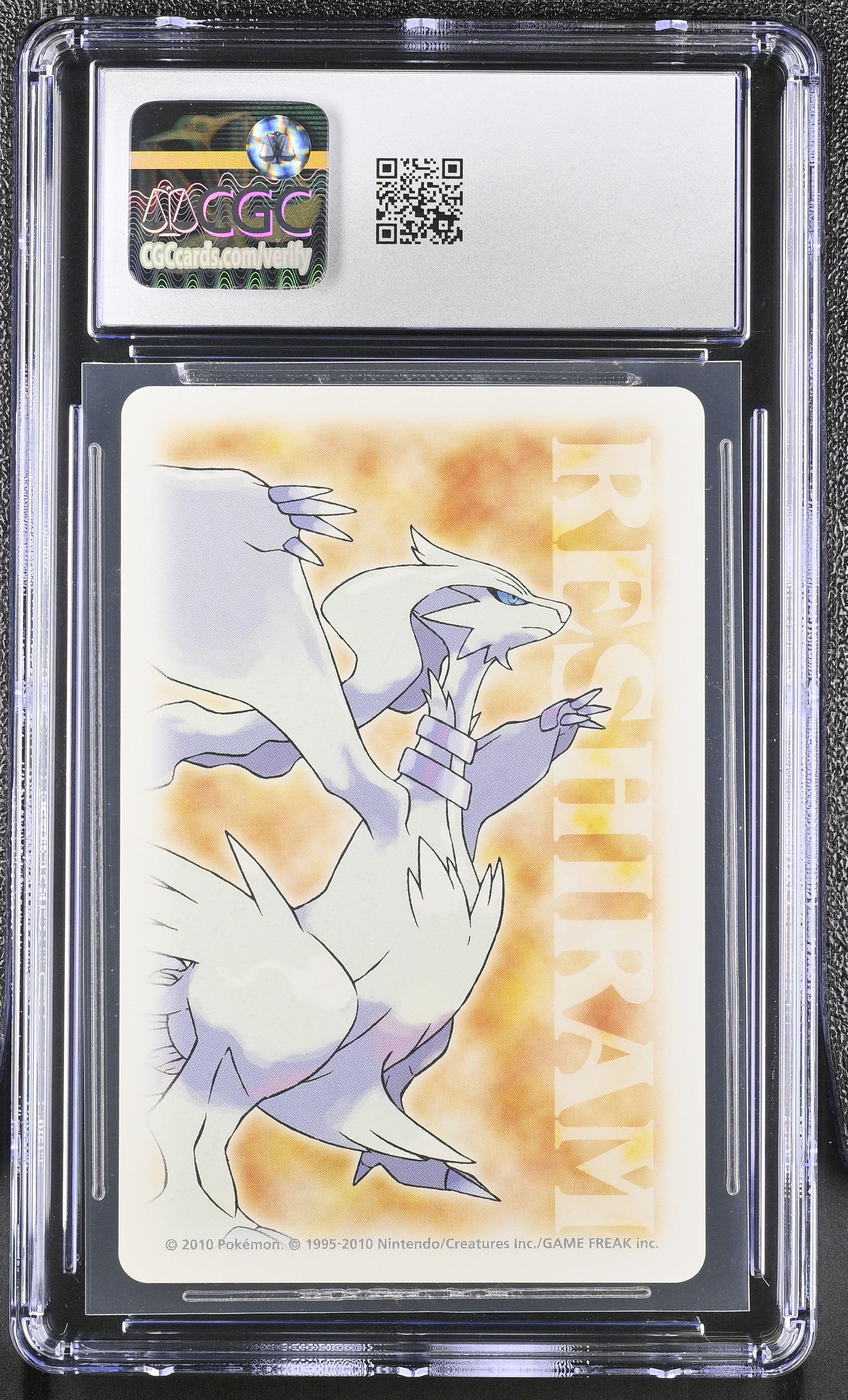 Reshiram JOKER CGC 9 Mint 2010 Poker Black Pokemon Playing Card Japanese
