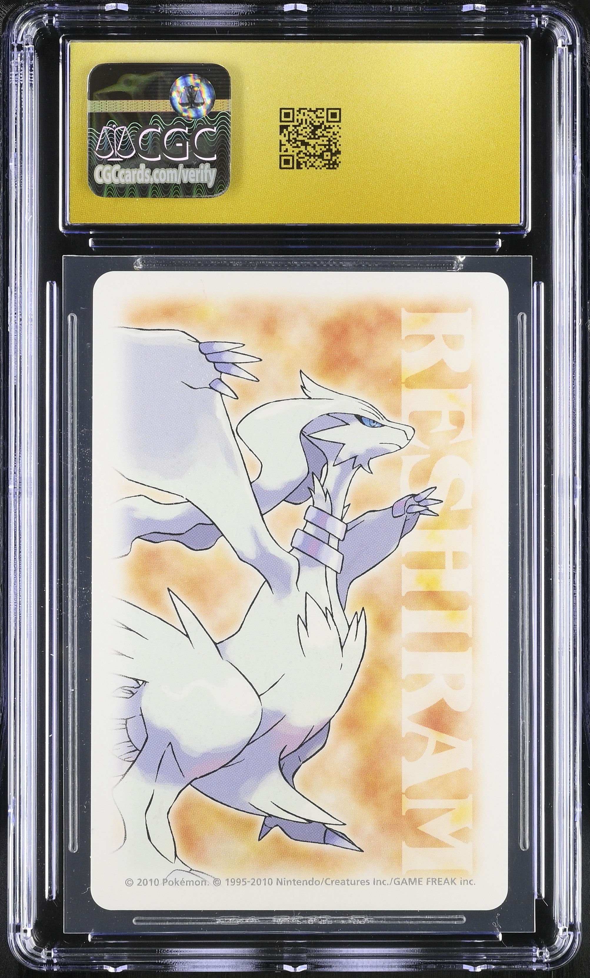 Zebstrika Q CGC 10 Pristine 2010 Poker Black Pokemon Playing Card Japanese