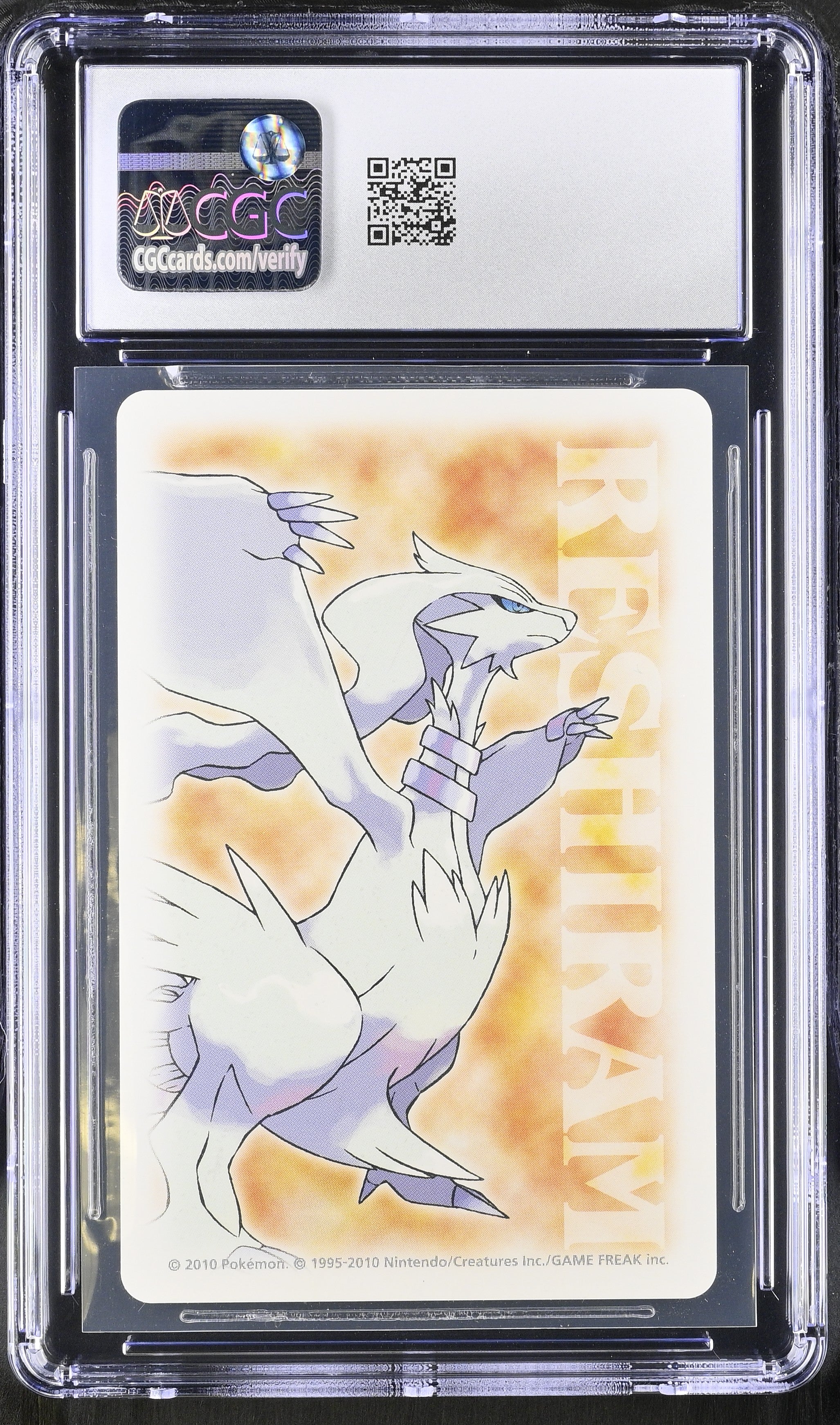 Reshiram JOKER CGC 9 Mint 2010 Poker Black Pokemon Playing Card Japanese