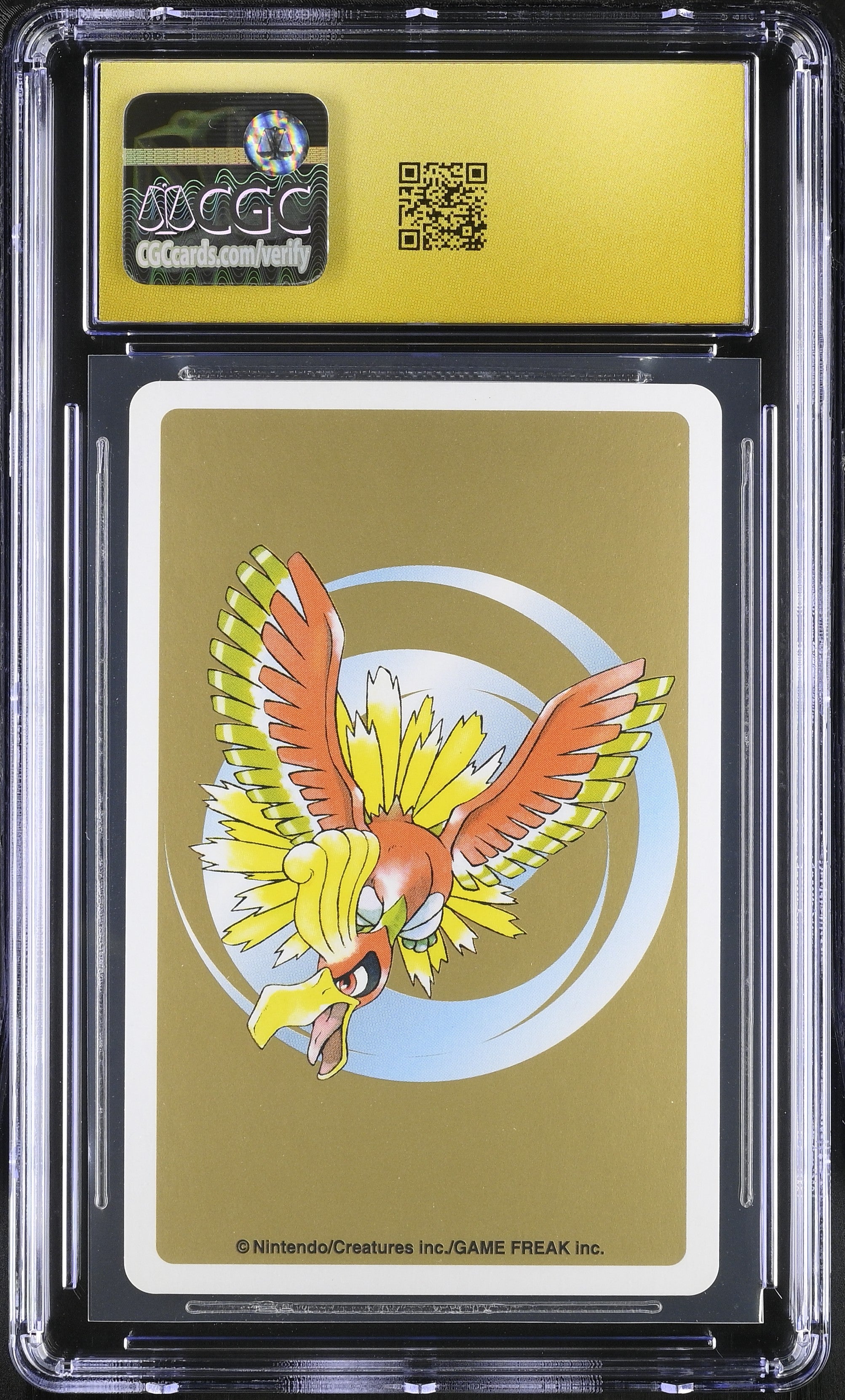Sunkern 9 CGC 10 Pristine 1999 Gold Poker Deck Pokemon Playing Card Japanese