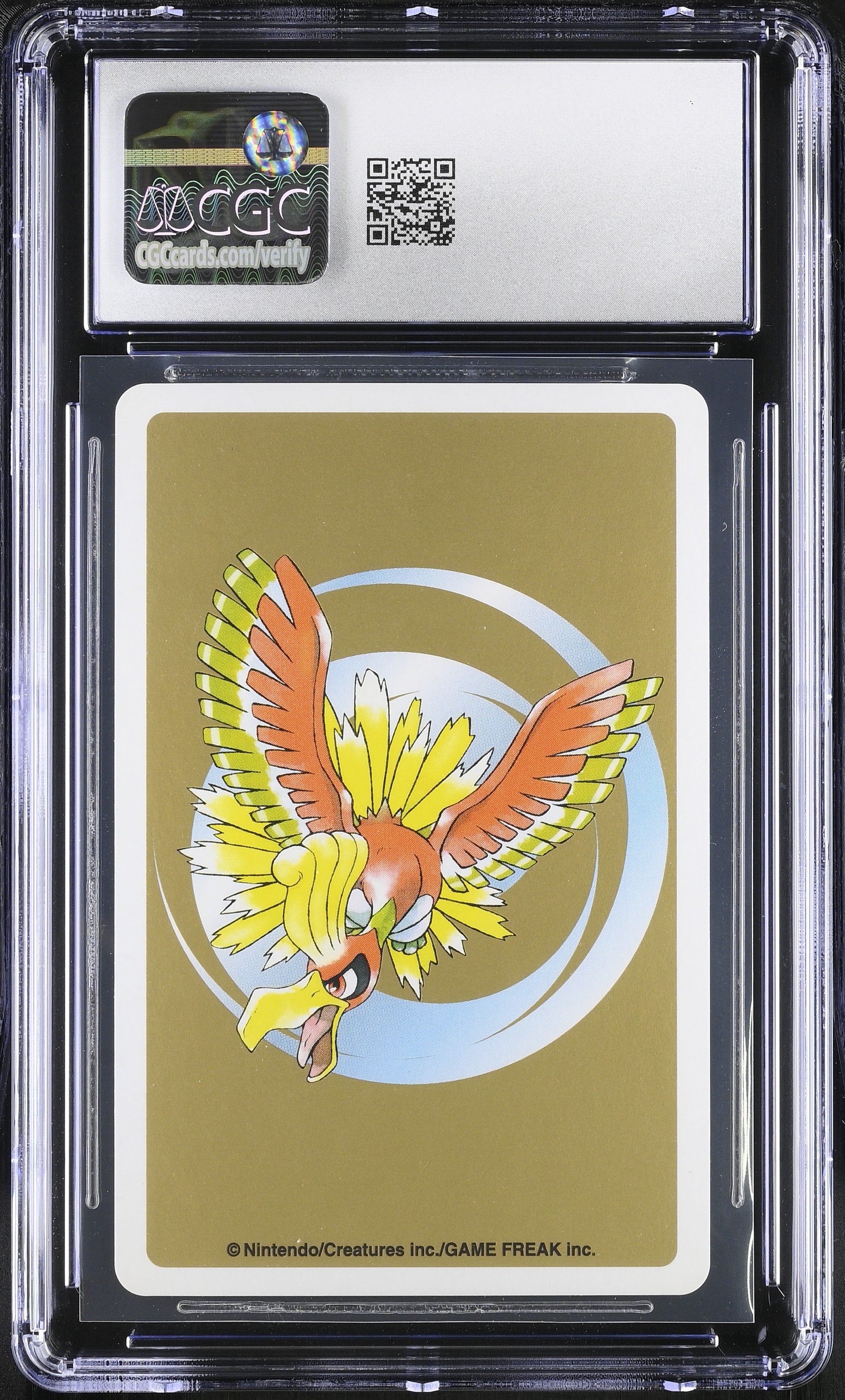 Hitmontop 10 CGC 9 Mint 1999 Poker Gold Deck Pokemon Playing Card Japanese