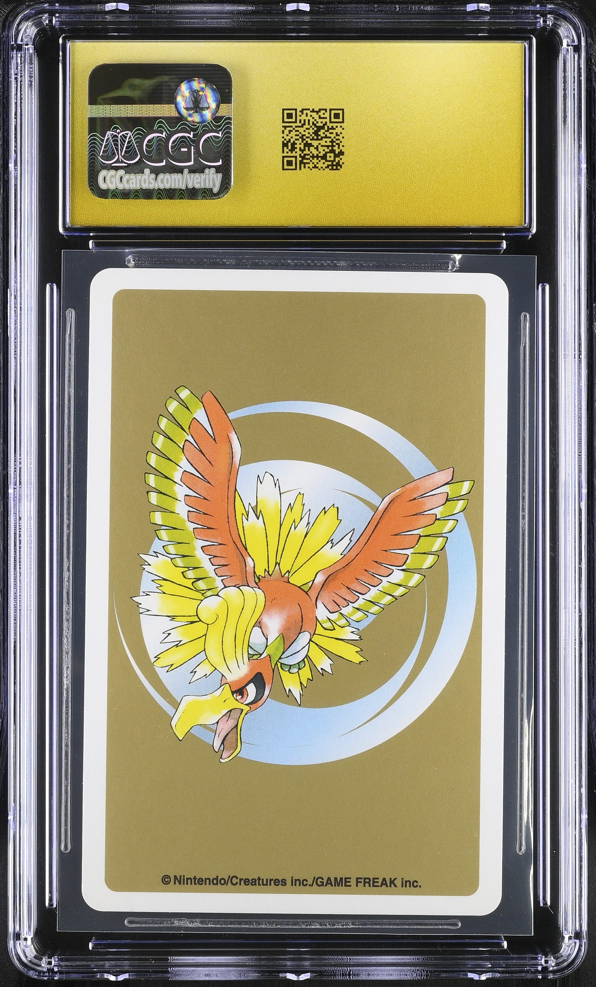 Poliwhirl 4 CGC 10 Pristine 1999 Gold Poker Deck Pokemon Playing Card Japanese