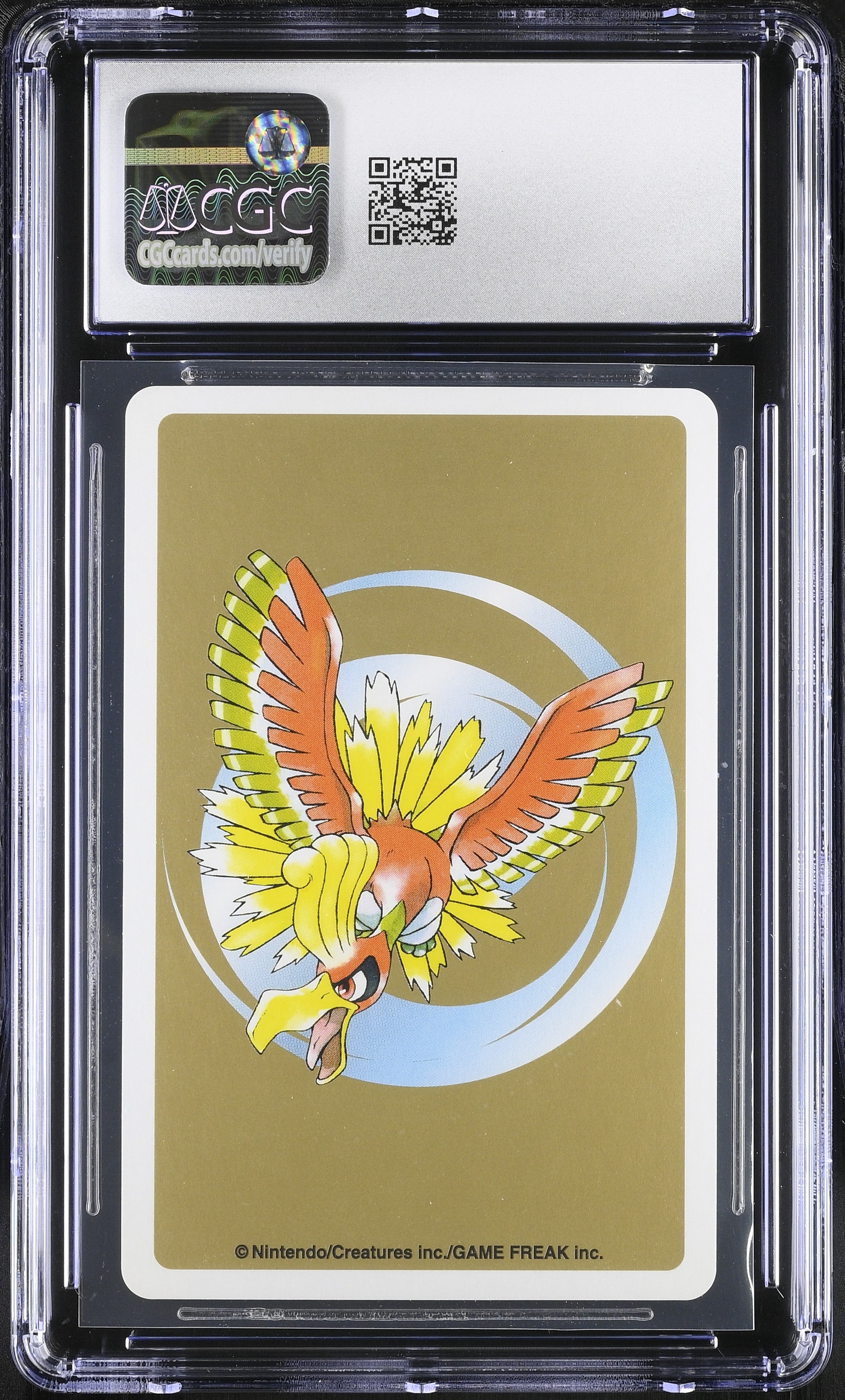 Houndour 3¦ CGC 9 Mint 1999 Poker Gold Deck Pokemon Playing Card Japanese