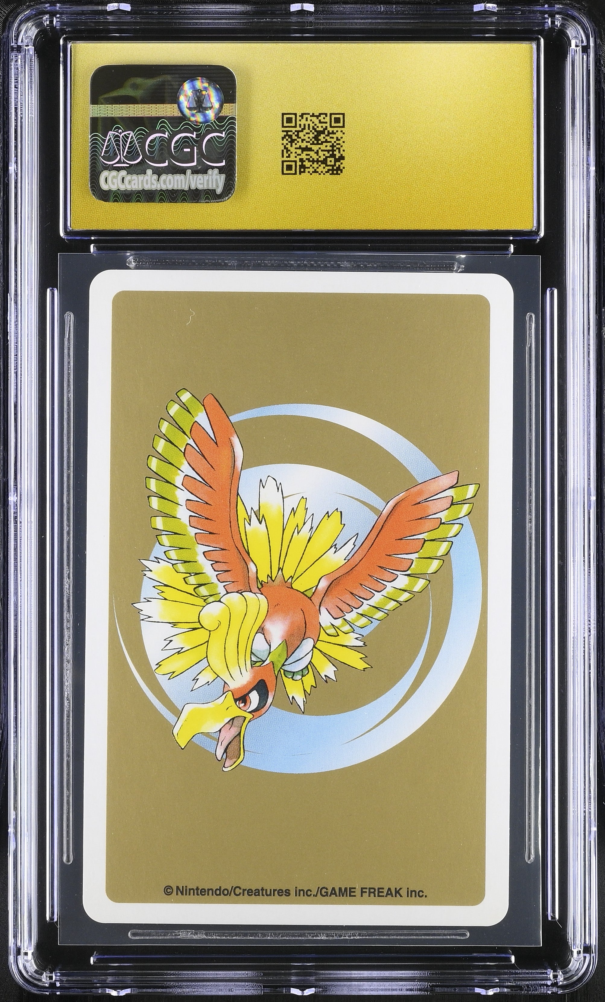 Bayleef 4 CGC 10 Pristine 1999 Gold Poker Deck Pokemon Playing Card Japanese