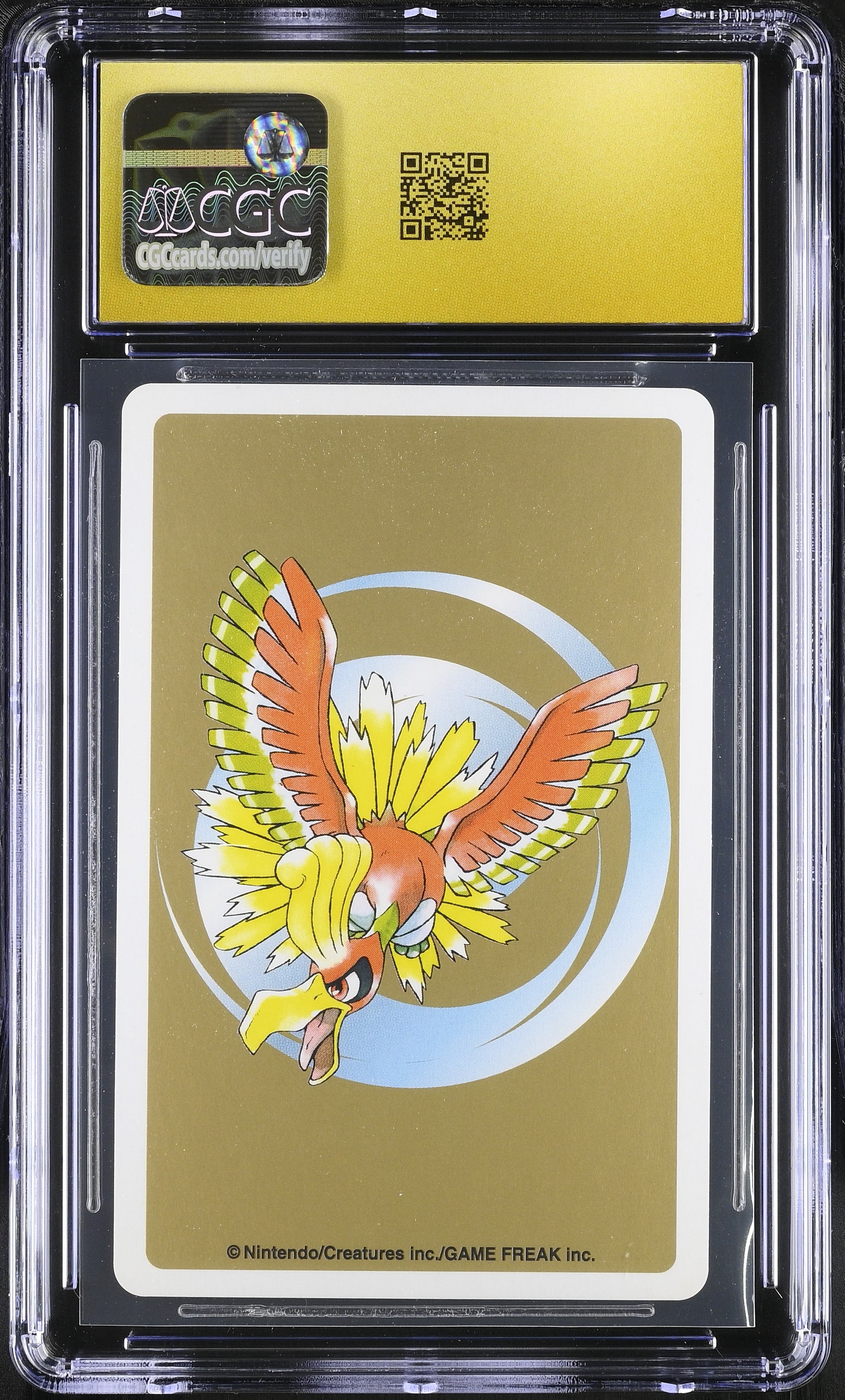 Heracross J CGC 10 Pristine 1999 Gold Poker Deck Pokemon Playing Card Japanese