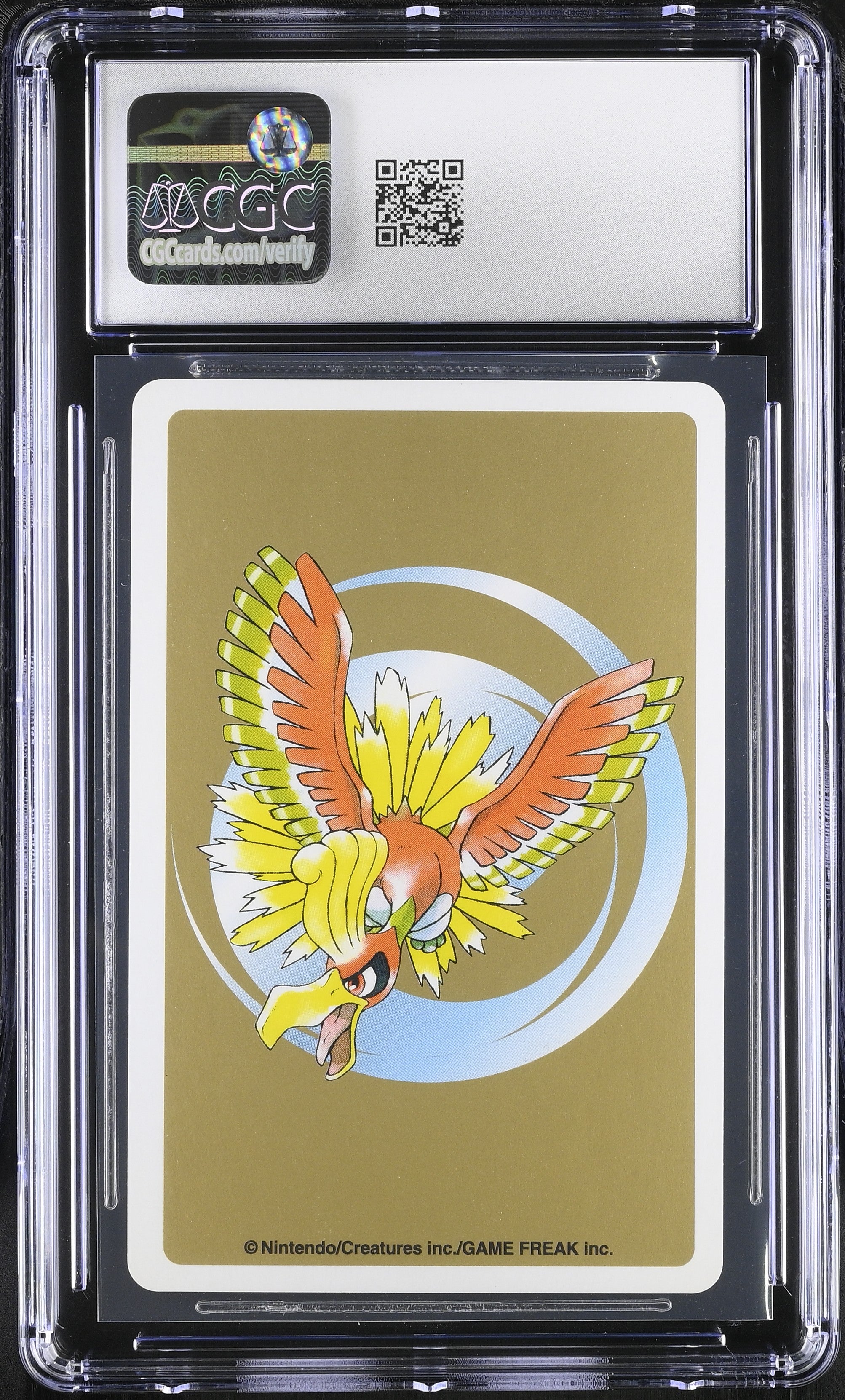 Noctowl 4¨ CGC 9 Mint 1999 Poker Gold Deck Pokemon Playing Card Japanese