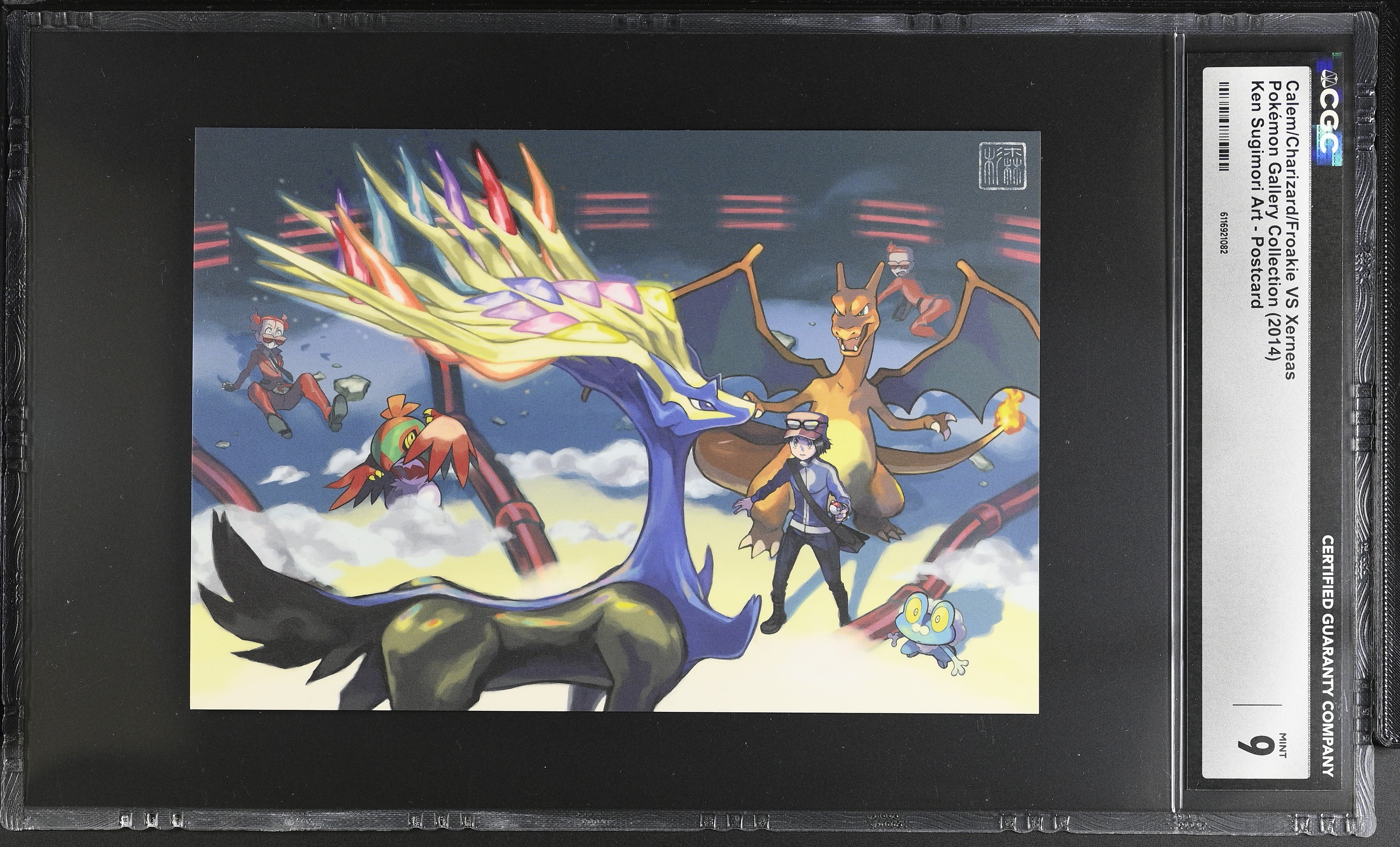 Charizard Froakie Xerneas CGC 9 Mint 2014 Ken Sugimori Art Postcard Pokemon