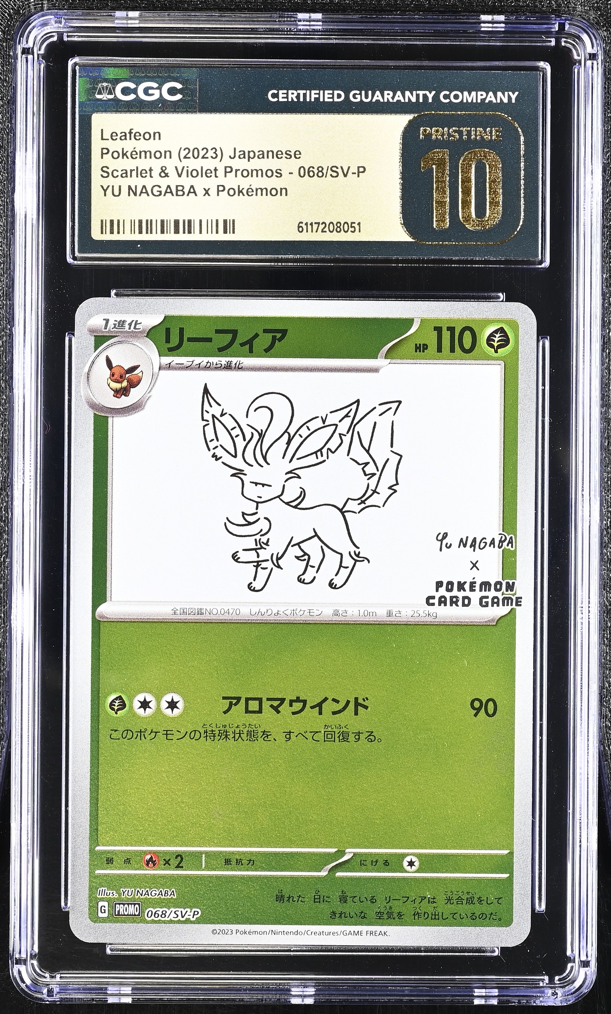 Leafeon 068/SV-P CGC 10 Pristine 2023 Yu Nagaba X Pokemon Promo Pokemon Japanese