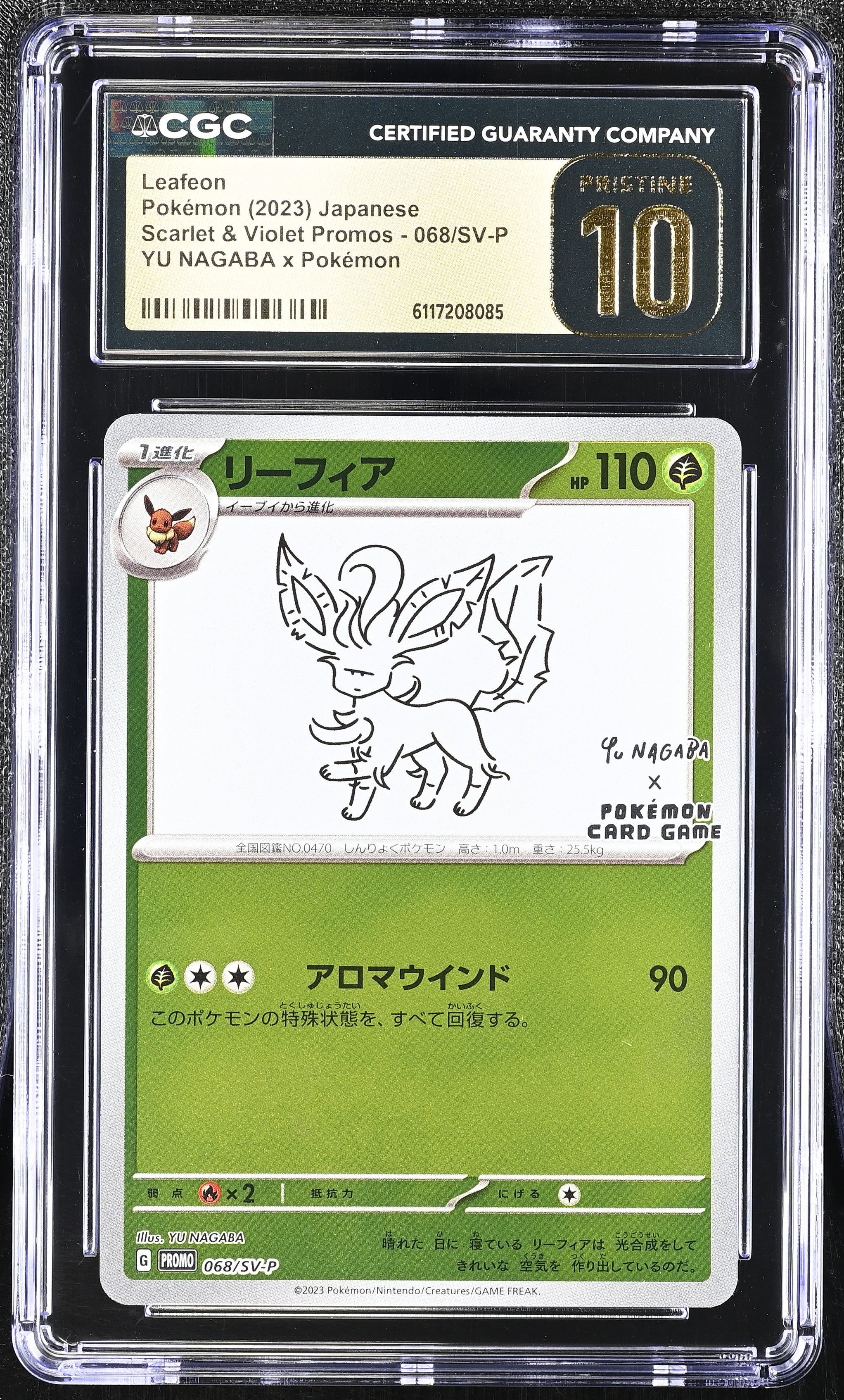 Leafeon 068/SV-P CGC 10 Pristine 2023 Yu Nagaba X Pokemon Promo Pokemon Japanese