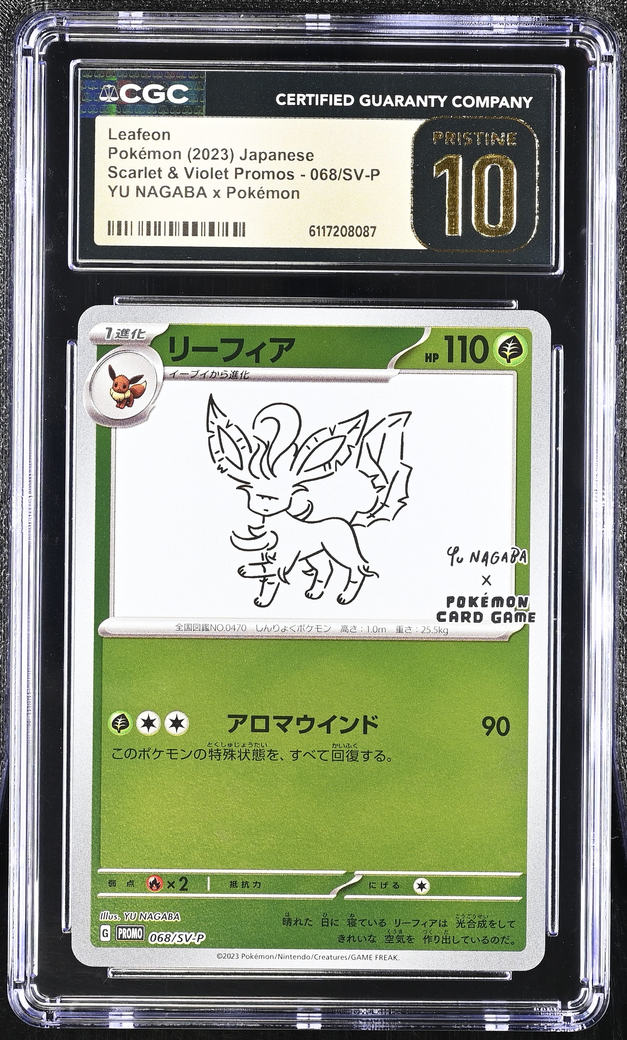 Leafeon 068/SV-P CGC 10 Pristine 2023 Yu Nagaba X Pokemon Promo Pokemon Japanese
