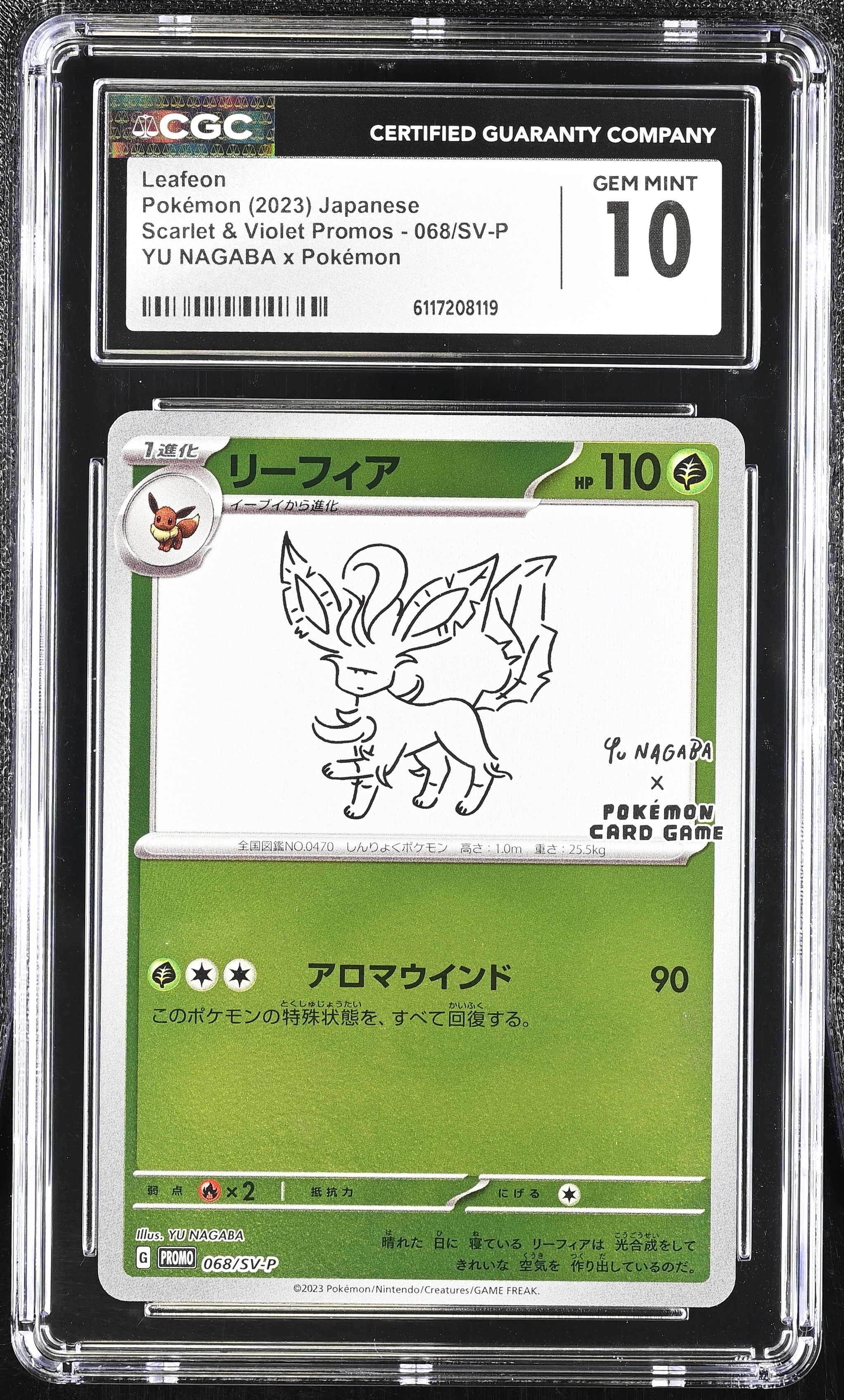 Leafeon 068/SV-P CGC 10 Gem Mint 2023 Yu Nagaba X Pokemon Promo Pokemon Japanese