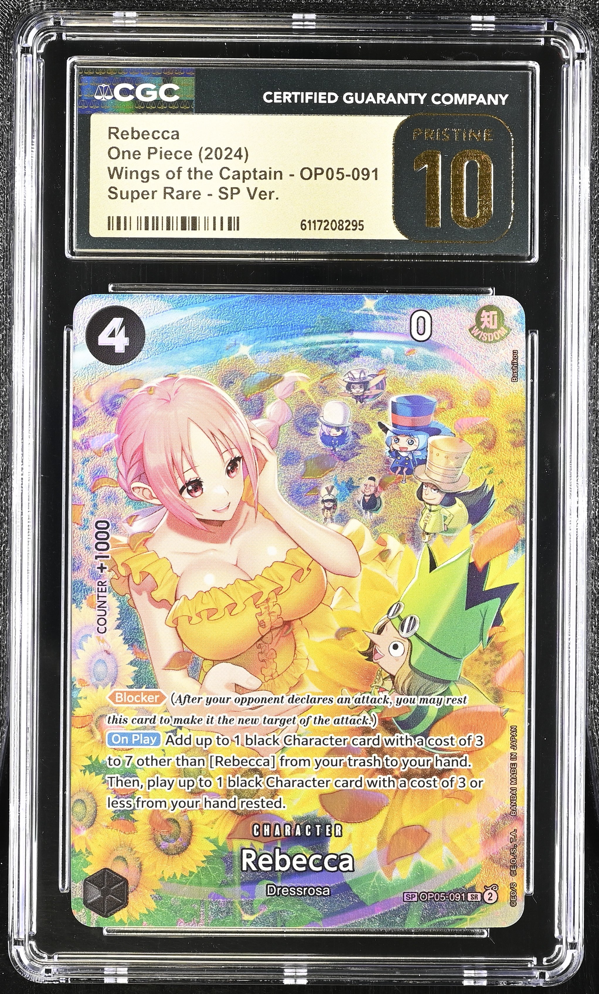 Rebecca OP05-091 CGC 10 Pristine 2024 Sp Wings Of The Captain One Piece English