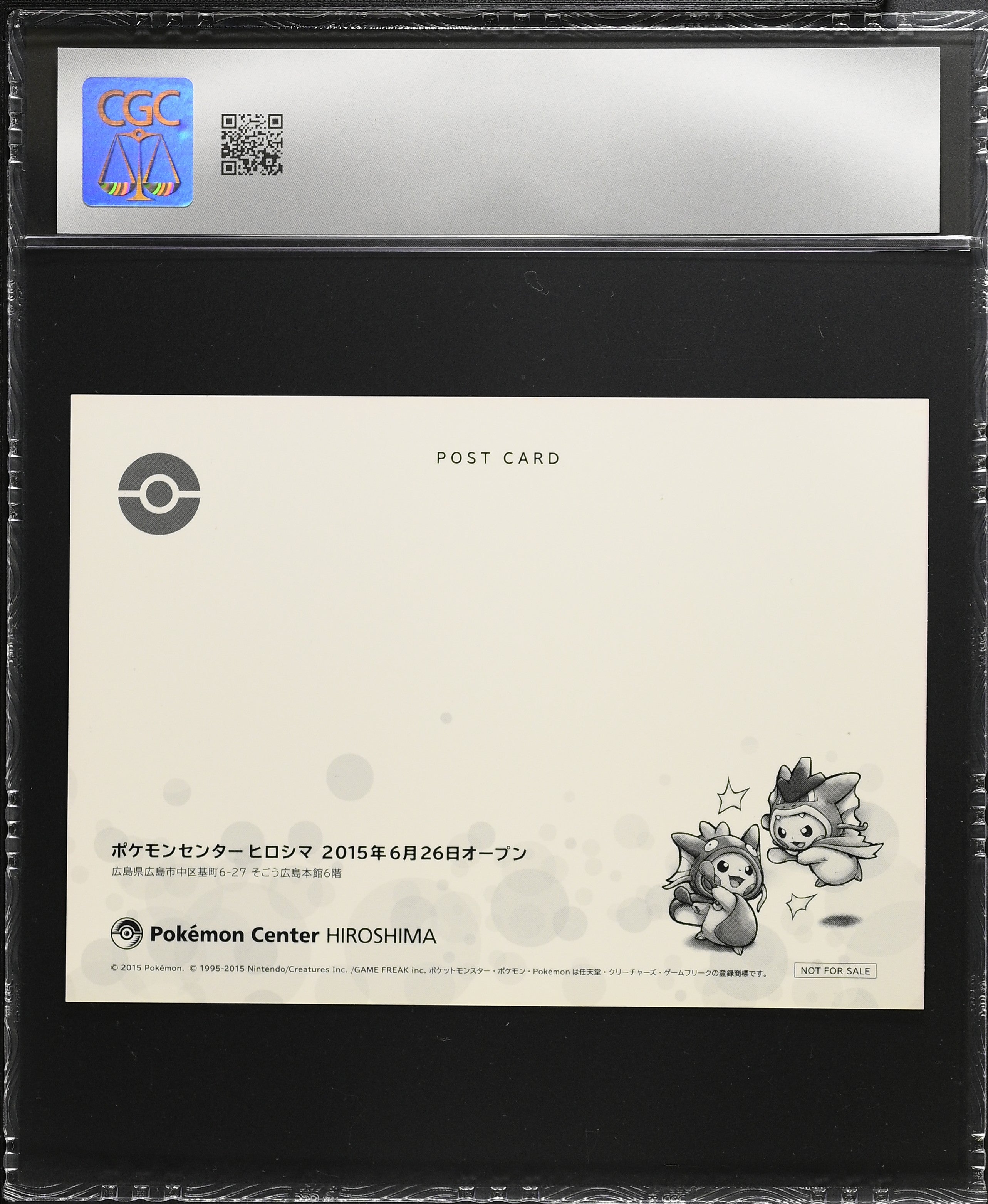 Pikachu Switches Trams!? 2 CGC 8.5 Nm/mint+ 2015 Pokemon Center Hiroshima Store Opening Pokemon Center Postcards Other Pokemon Cards