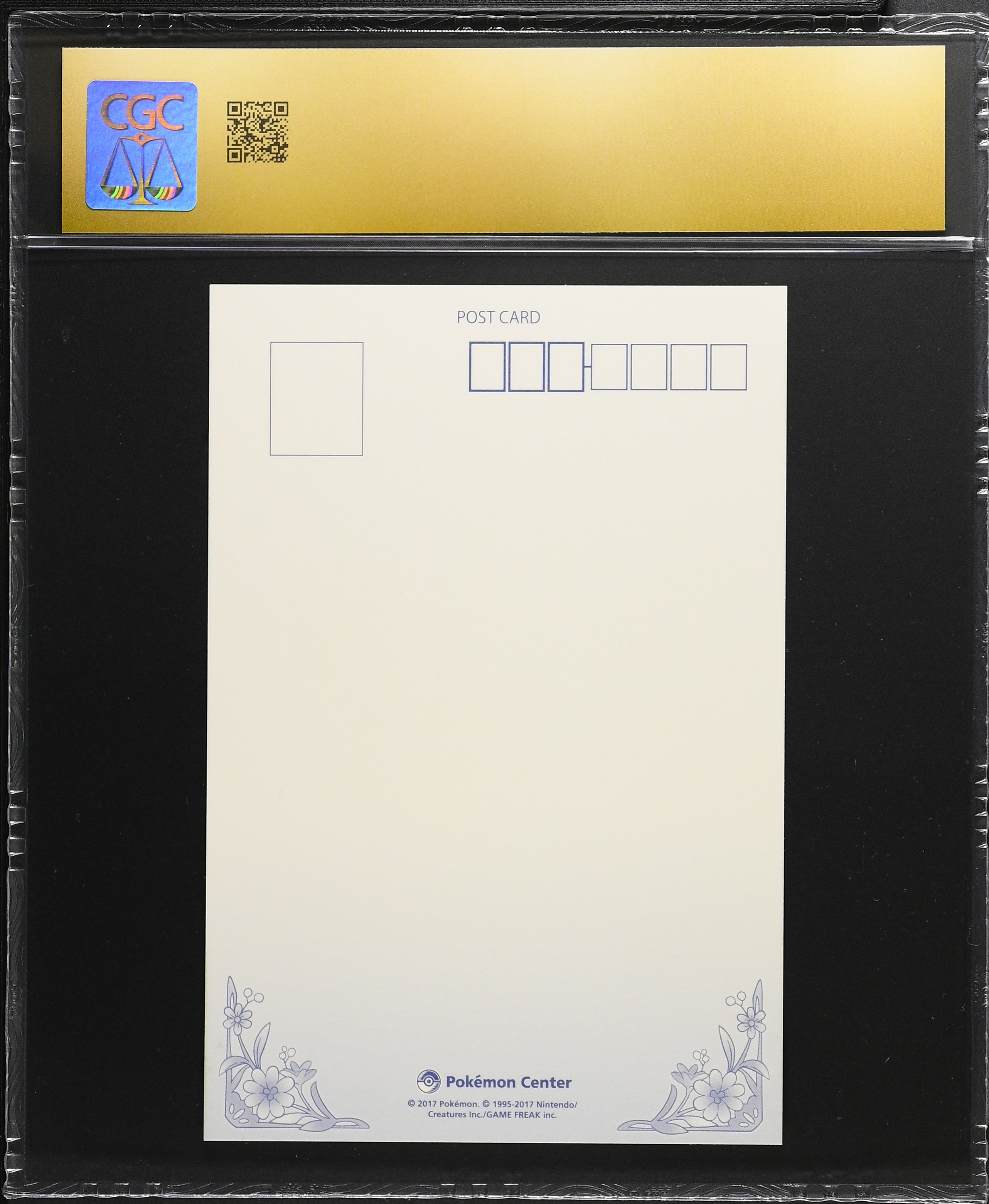 Lillie & Cosmog CGC 10 Pristine 2017 Set A Pokemon Center Postcard