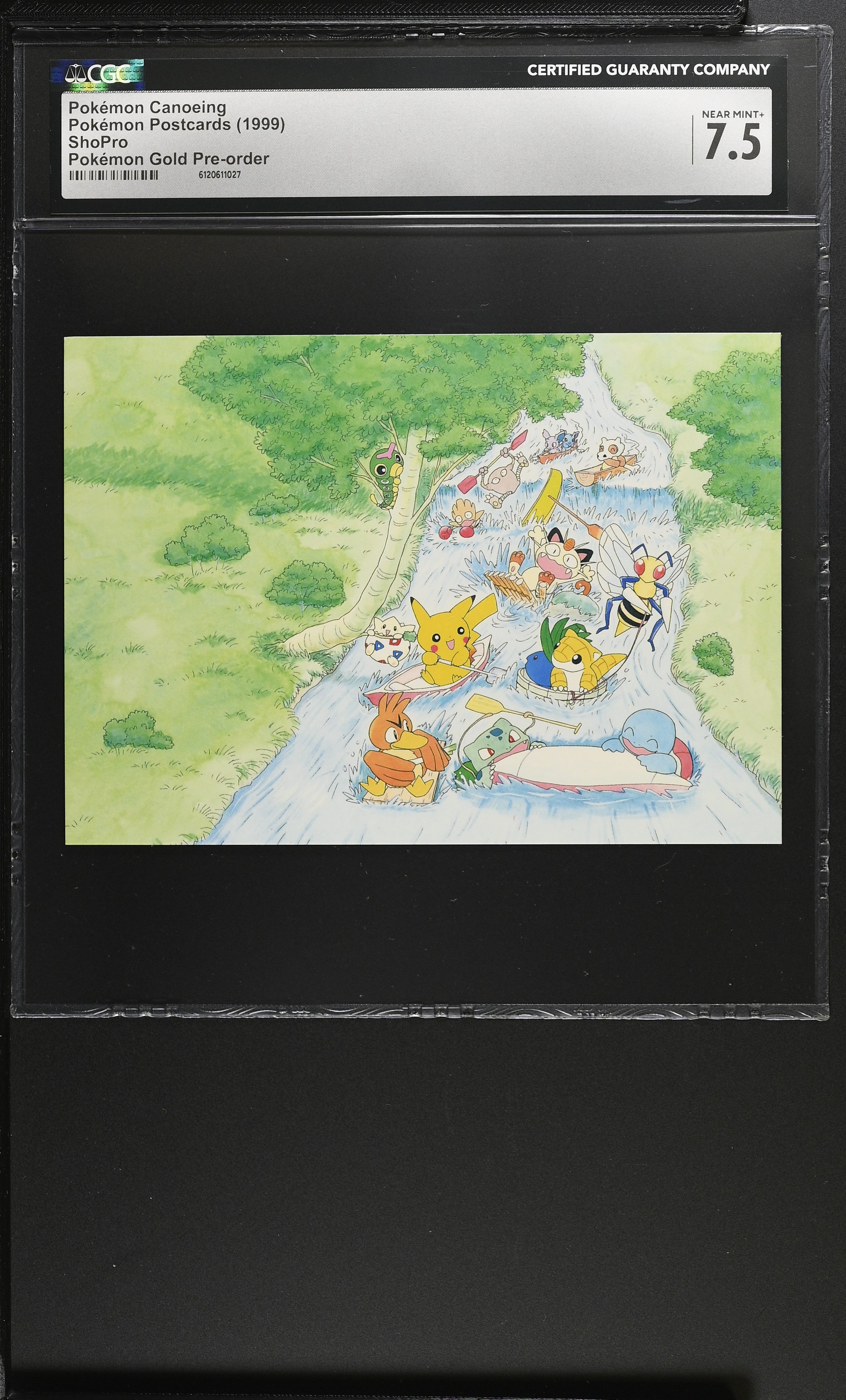 Pokemon Canoeing CGC 7.5 1999 Pokemon Gold Pokemon Japanese Keiko Fukuyama