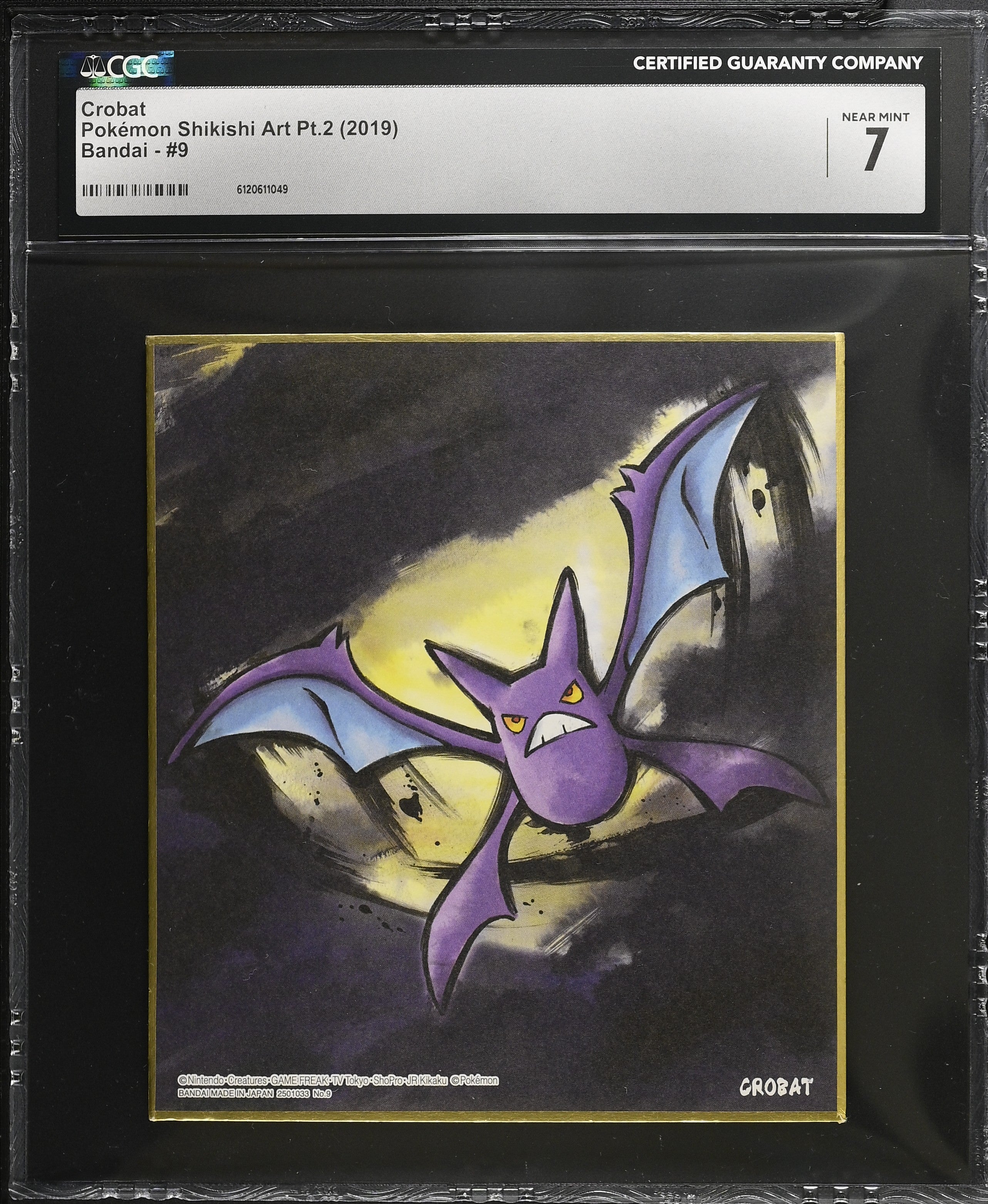 Crobat 9 CGC 7 Near Mint 2019 Pokemon Shikishi Art Pt.2 Japanese