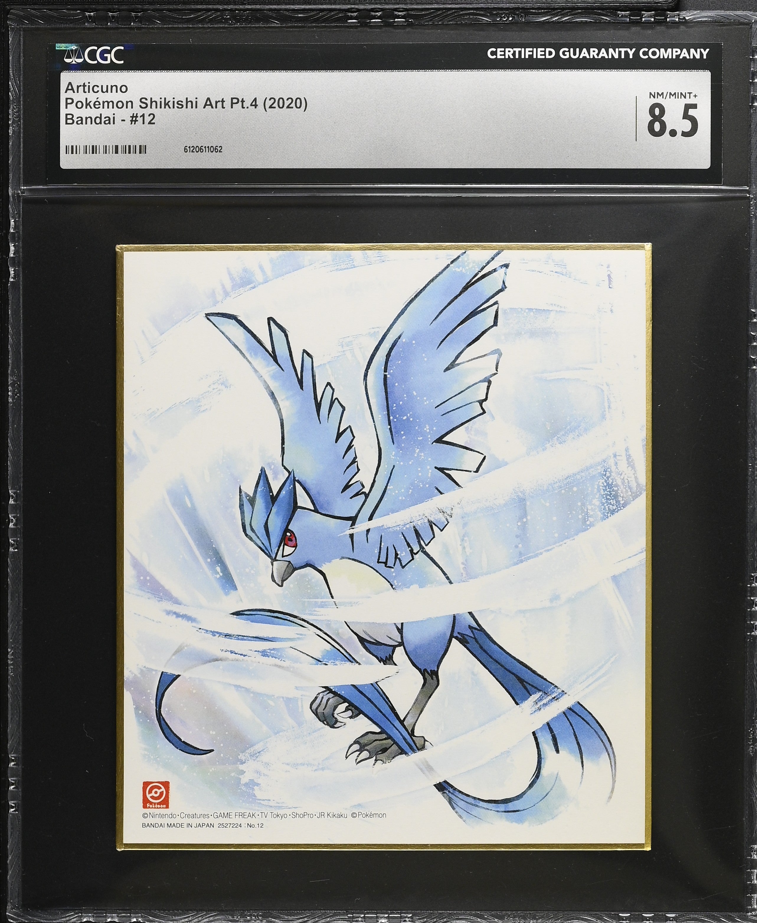 Articuno 12 CGC 8.5  2020 Pokemon Shikishi Art Pt.4 Japanese