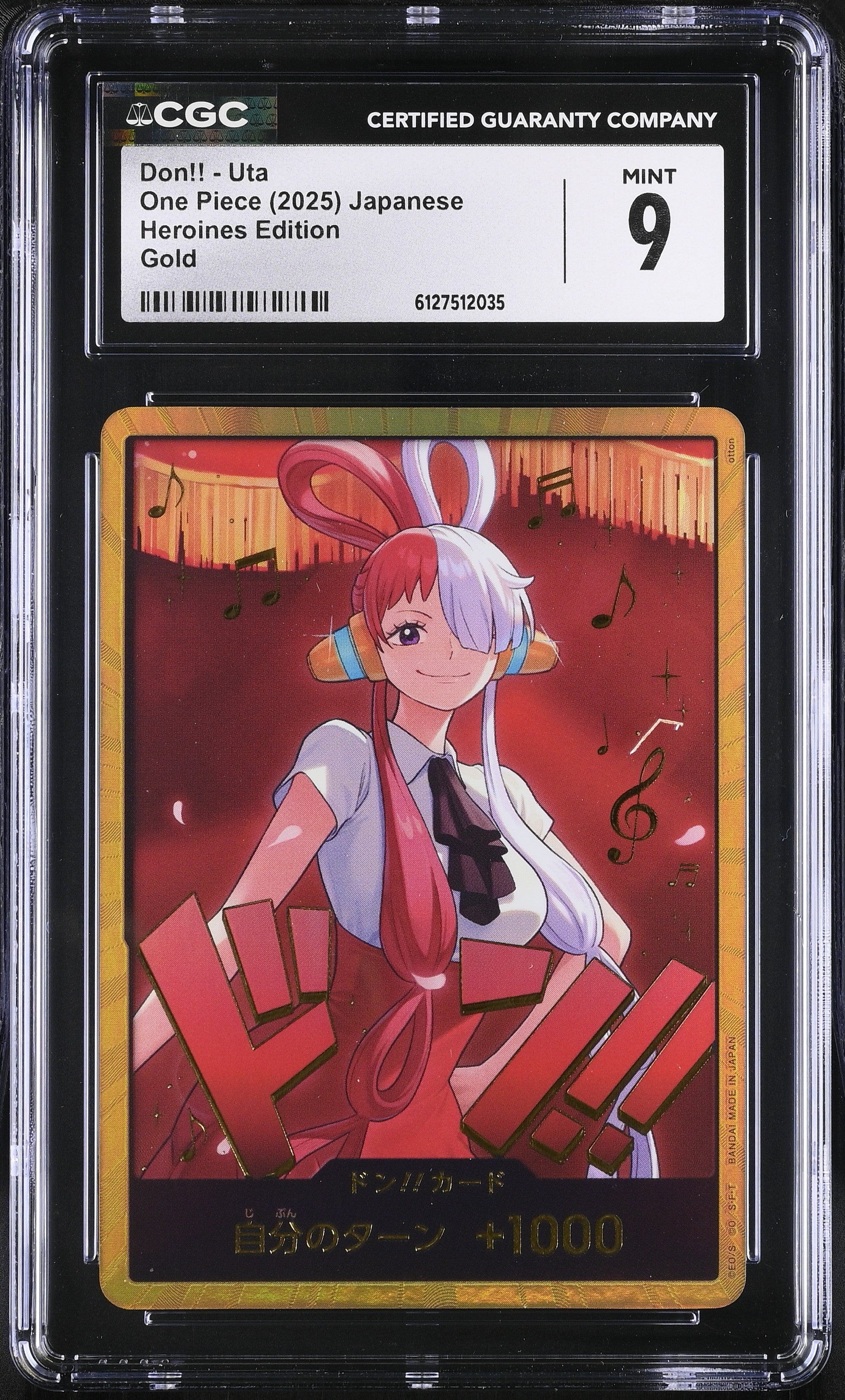Don!! - Uta CGC 9 Mint 2025 Gold Heroines Edition One Piece Japanese