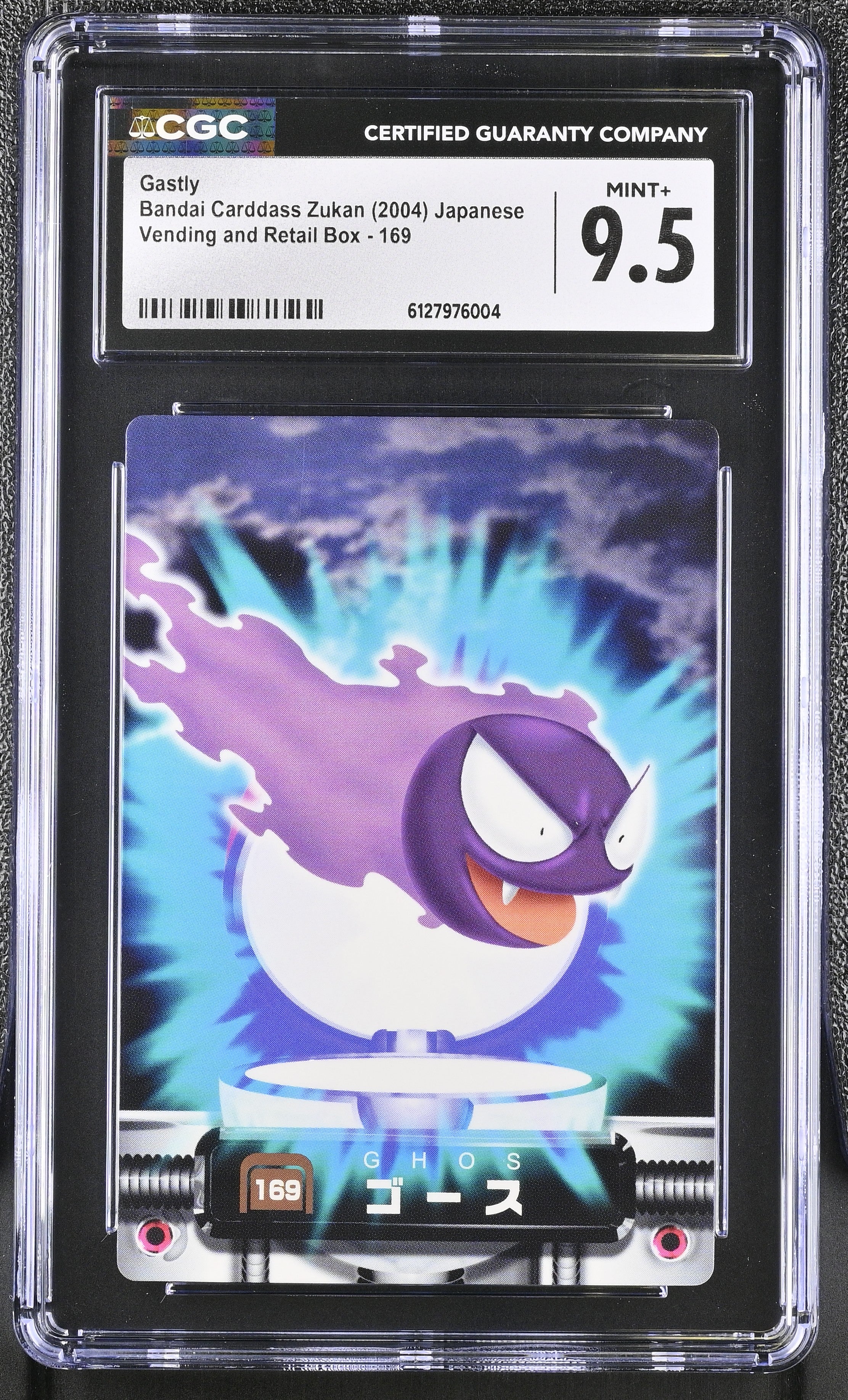 Gastly 169 CGC 9.5 Mint+ 2004 Bandai Carddass Zukan Japanese